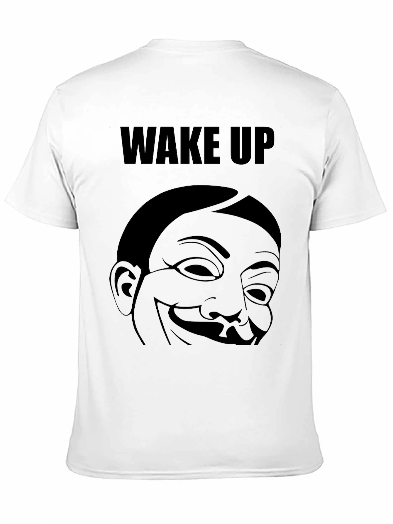 Black Wake Up Graphic Tee - Black Cotton T-Shirt view 11