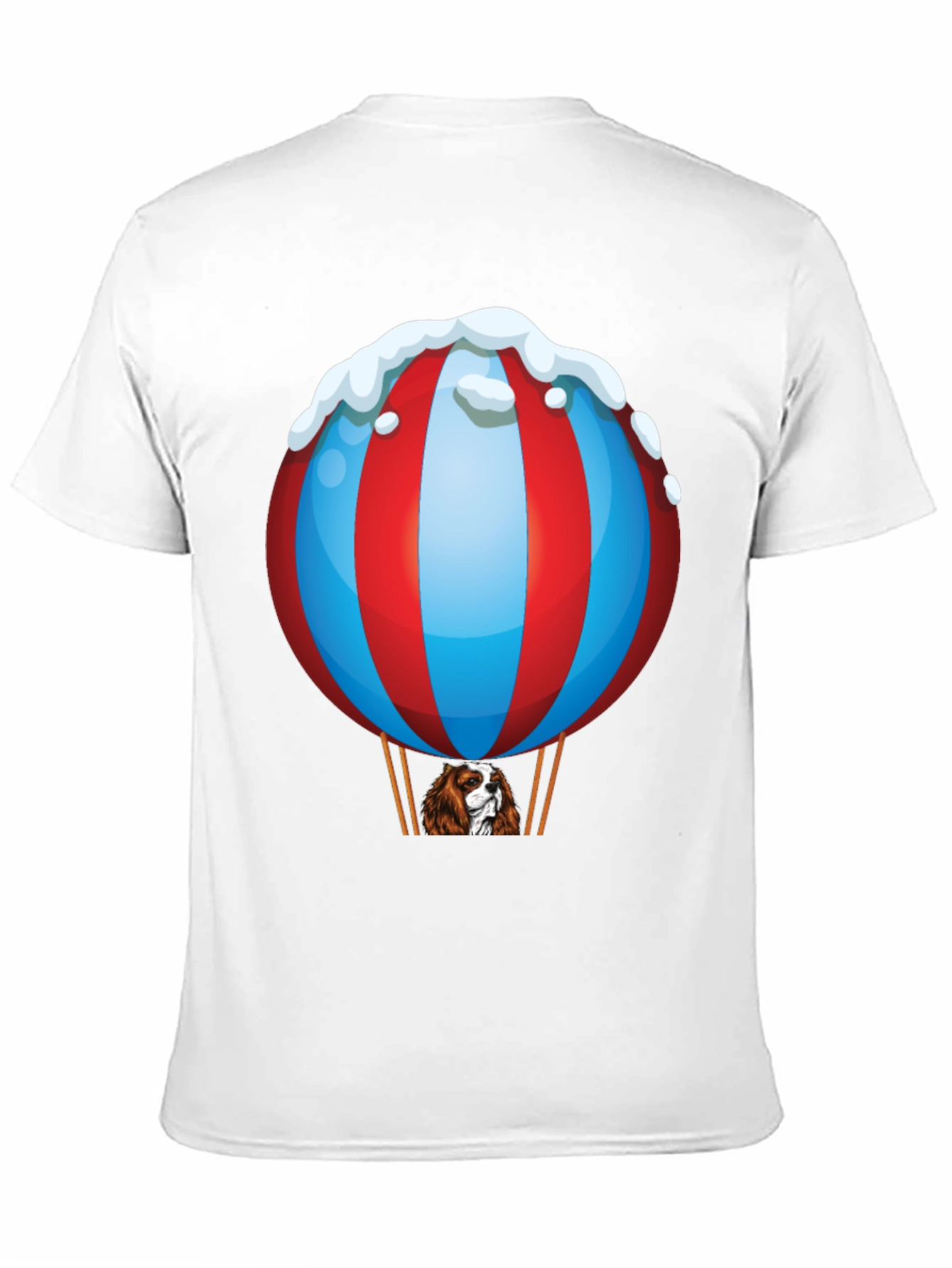 Black Dog in Hot Air Balloon T-Shirt view 11