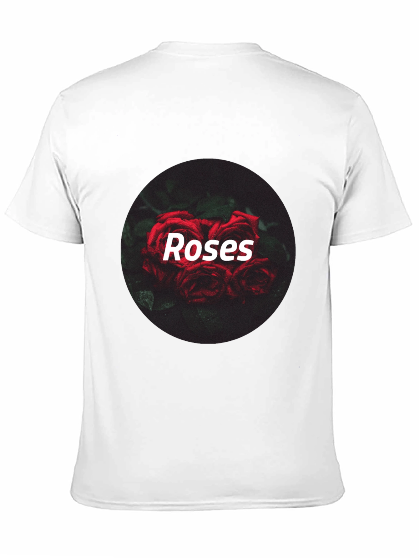 Black Roses Graphic T-Shirt - Black Crew Neck Tee view 11