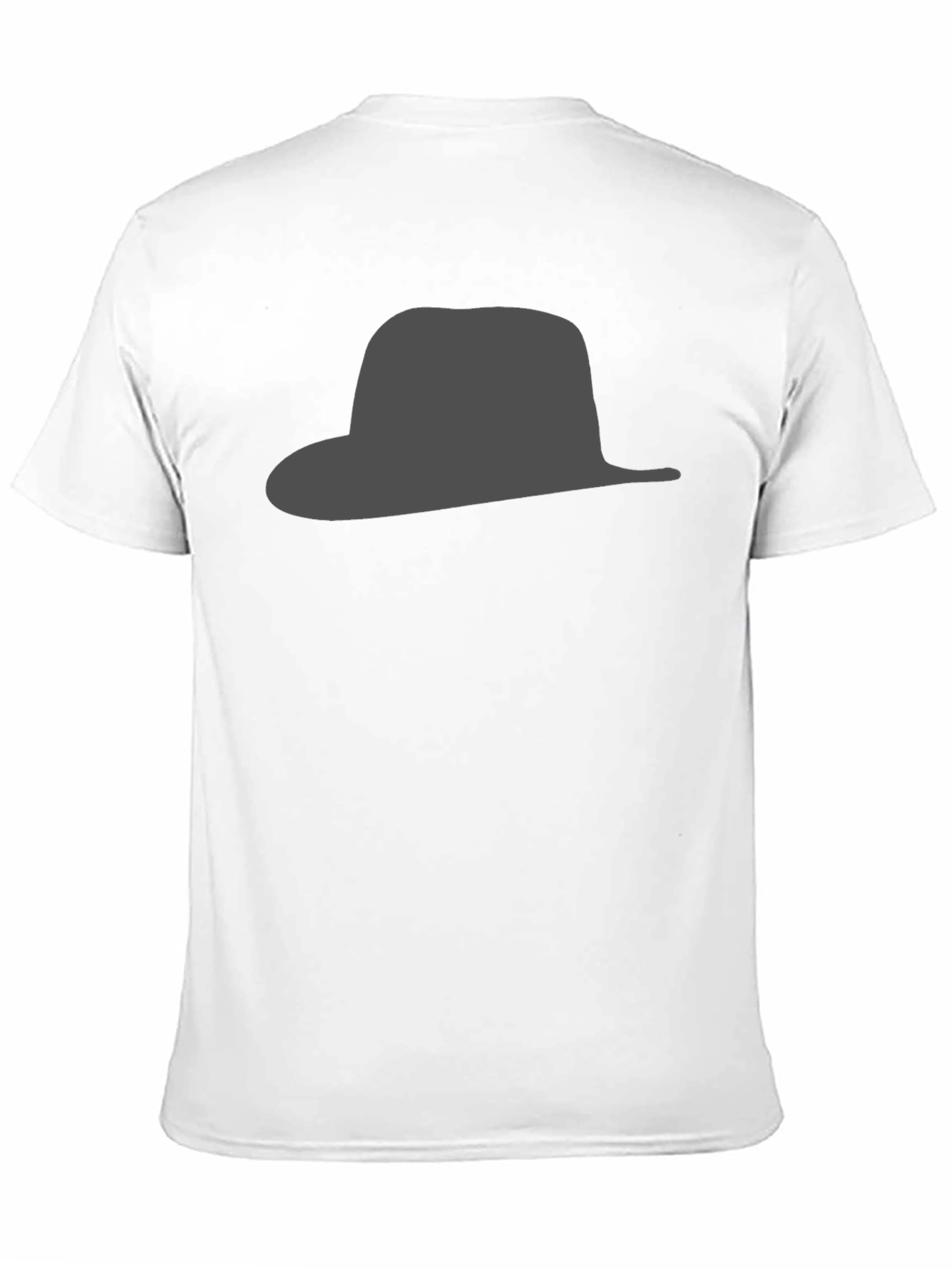 Black Black Hat Silhouette Graphic Tee - Stylish & Modern view 11