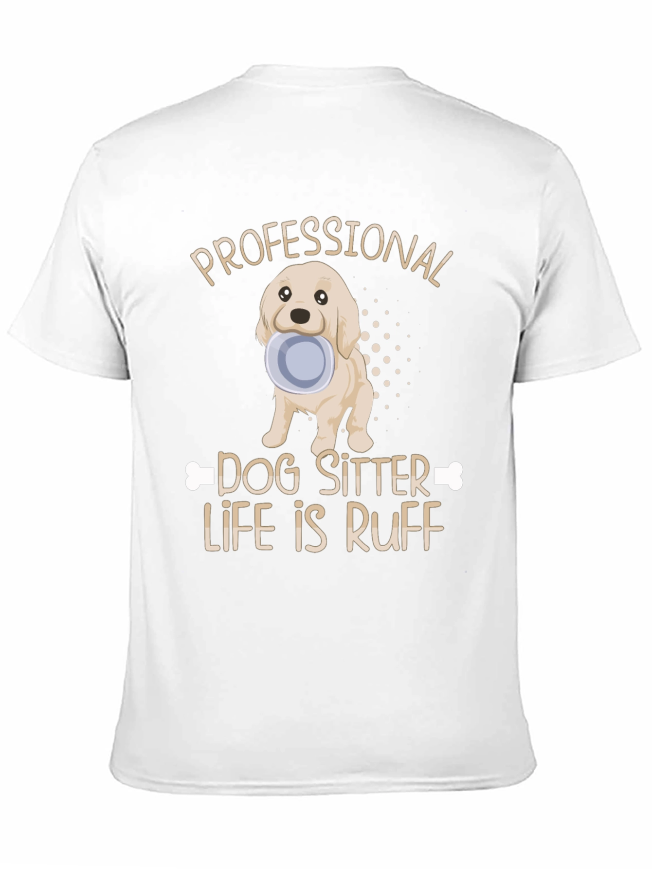 Black Dog Sitter T-Shirt - Life Is Ruff view 11
