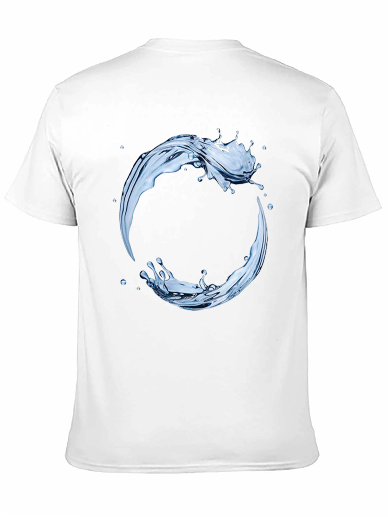 Black Water Splash Graphic Tee - Circular Design view 11