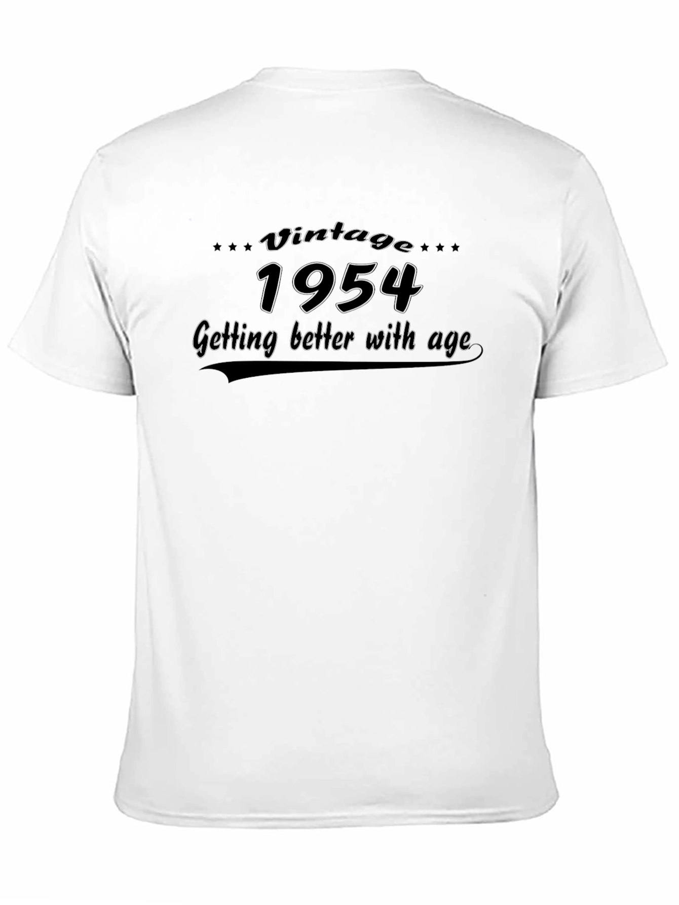 Black Vintage 1954 Getting Better With Age Black T-Shirt view 11