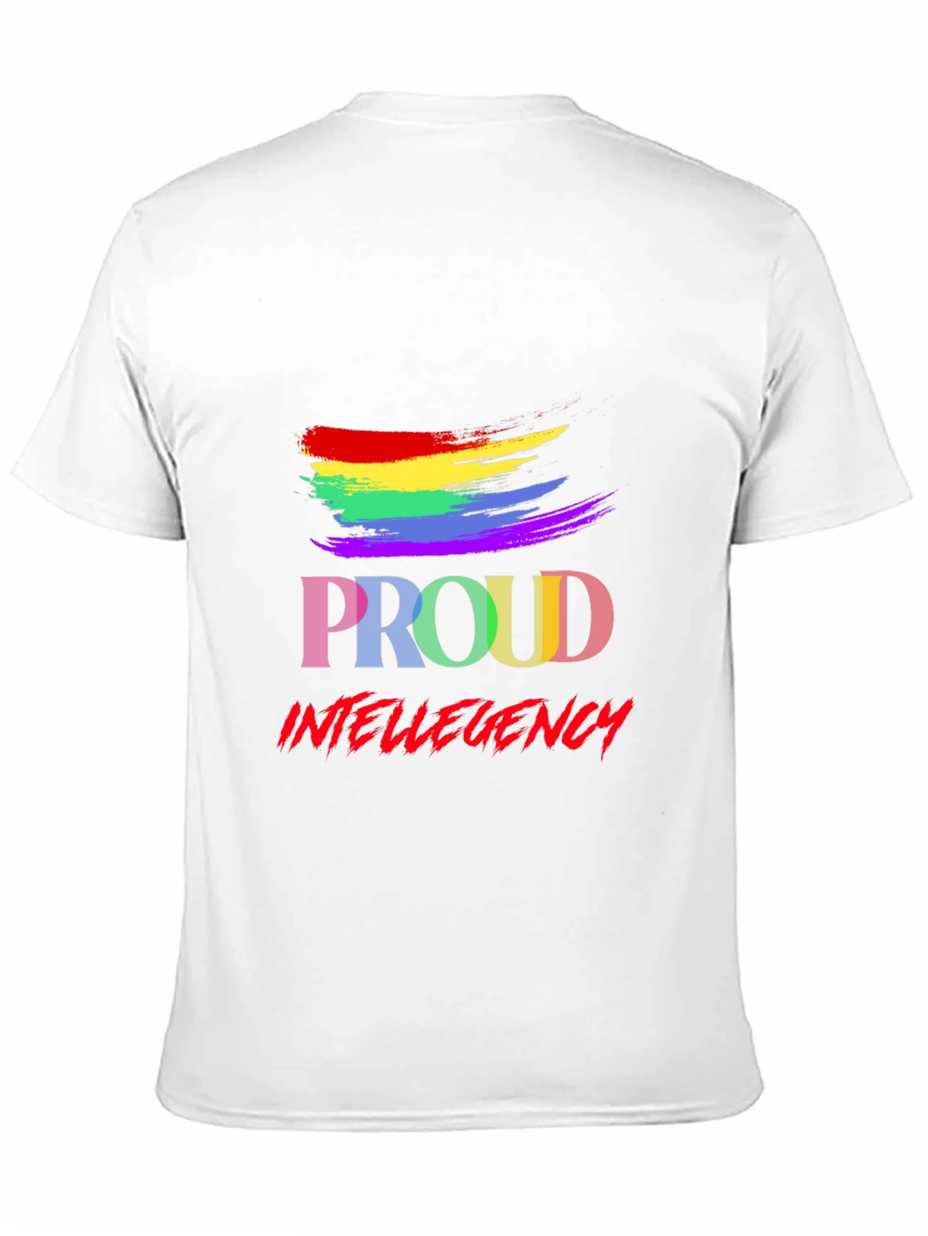 Black Proud Intellegency LGBTQ+ T-Shirt view 11