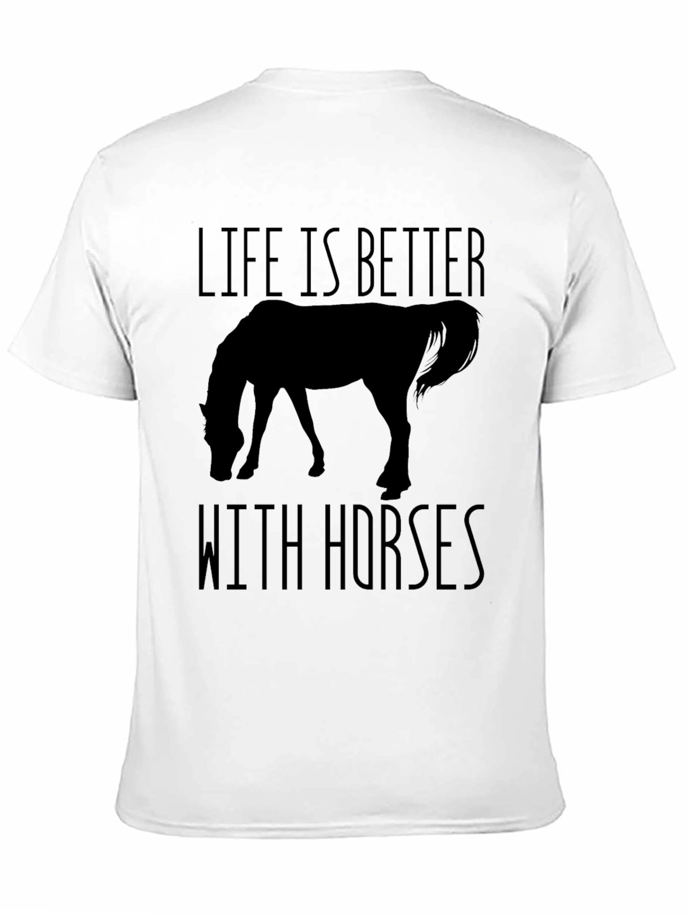 Black Life Is Better With Horses T-Shirt view 11
