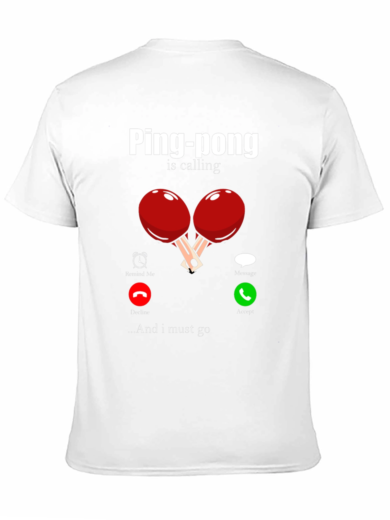 Black Ping-Pong Is Calling Men's T-Shirt view 11