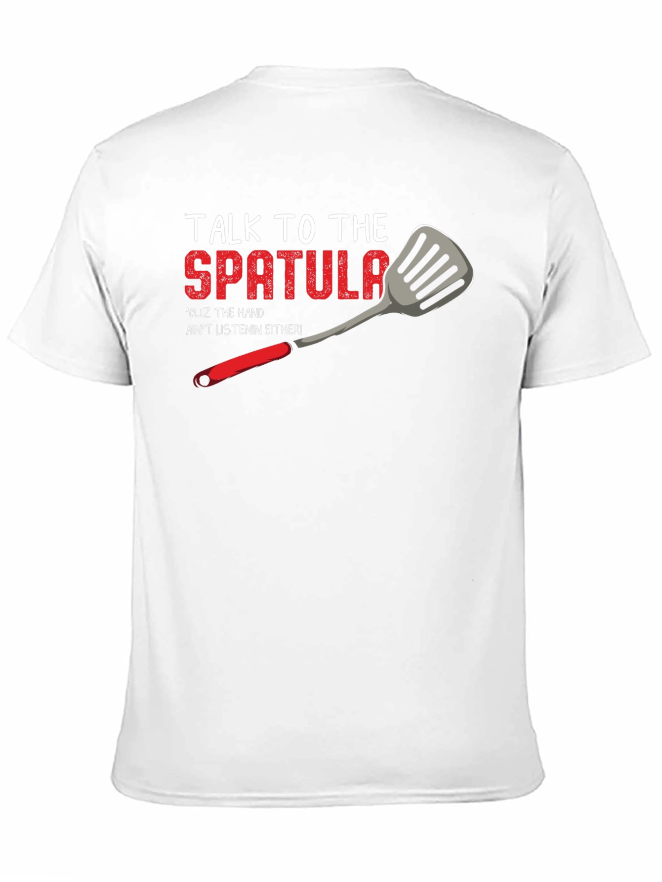 Black Talk to the Spatula T-Shirt - Funny Kitchen Humor Tee view 11