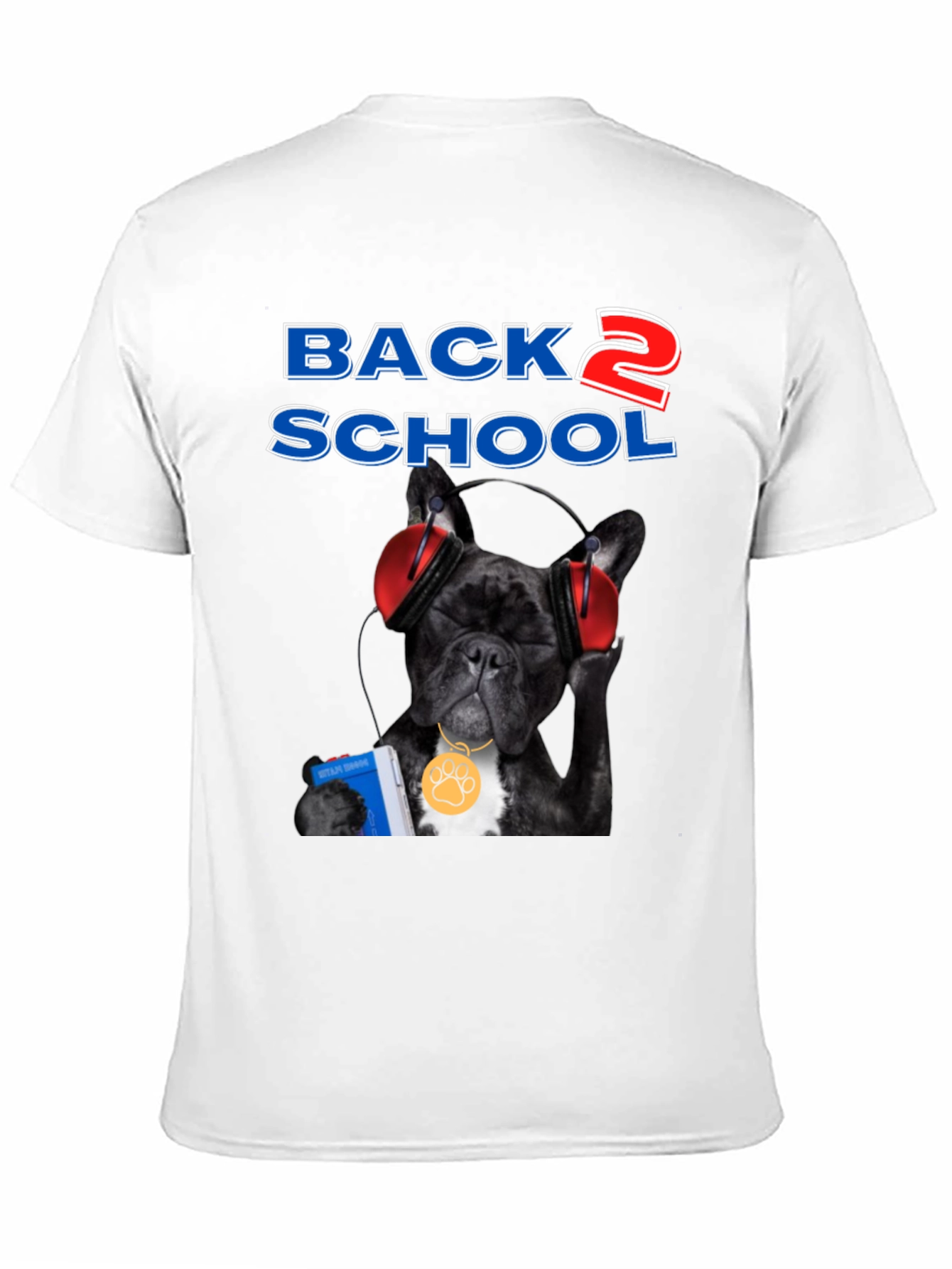 Black Back to School Bulldog T-Shirt view 11