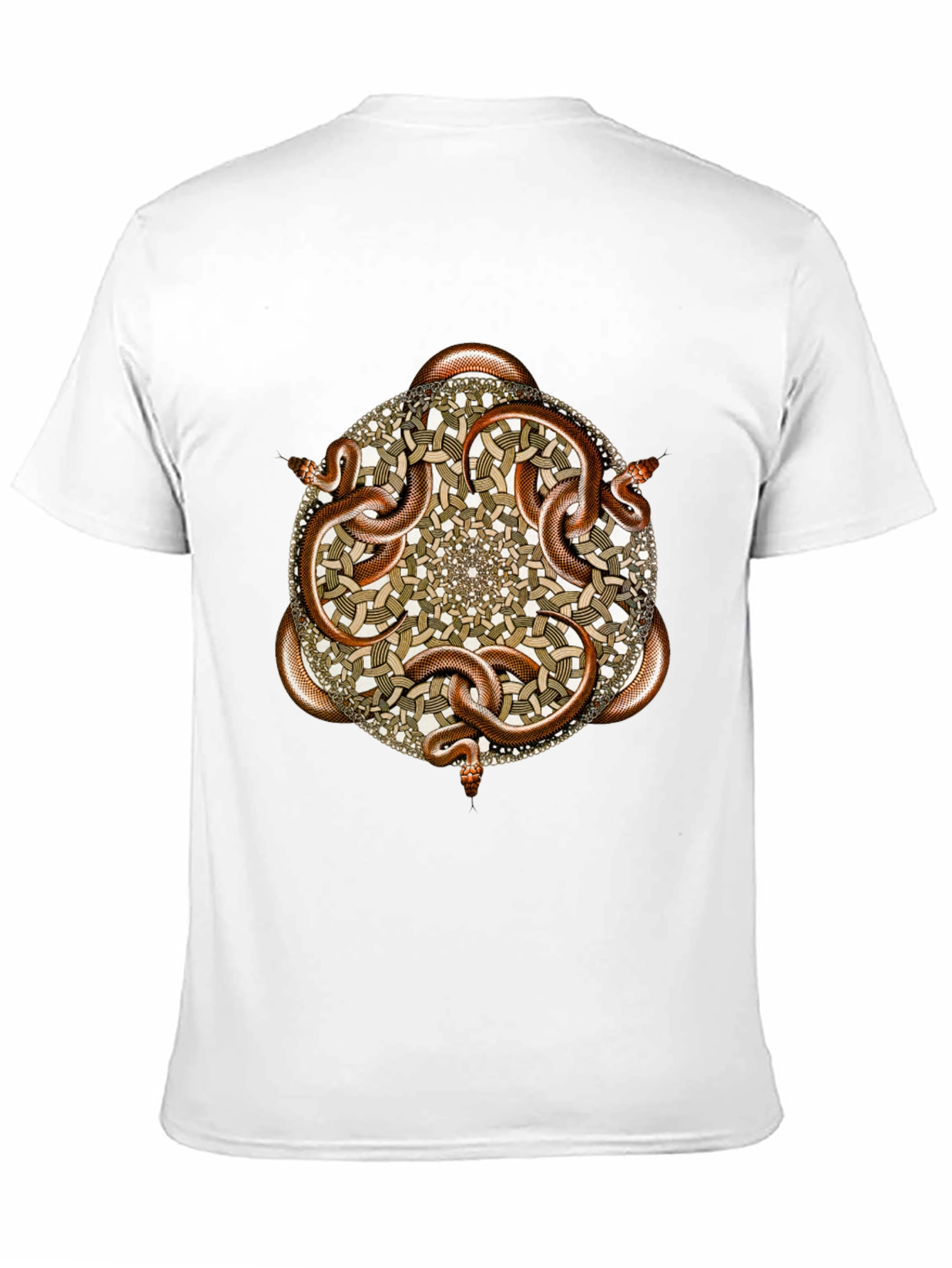 Black Snake Mandala Graphic T-Shirt view 11