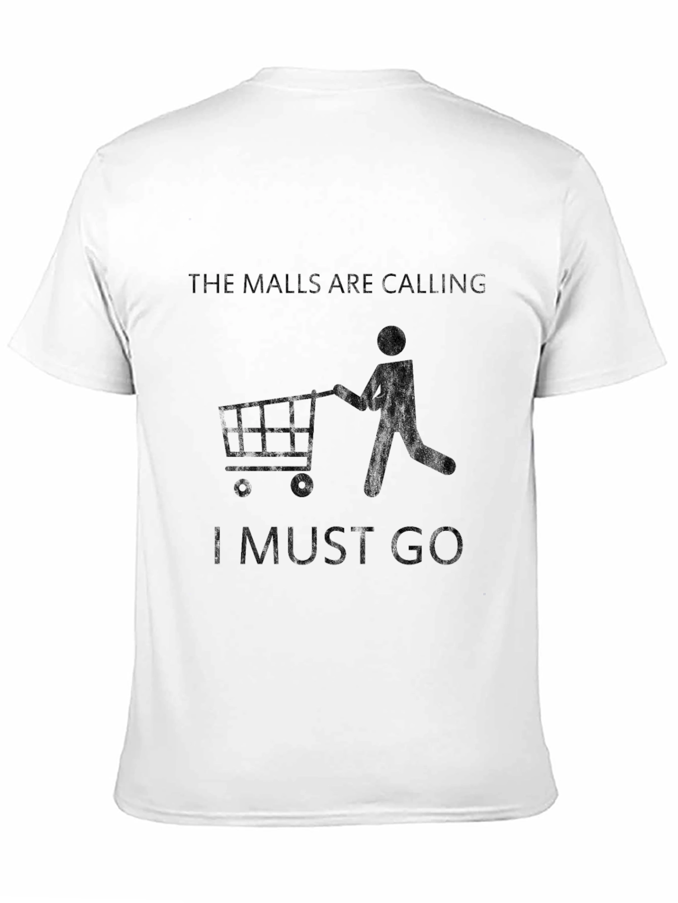 Black The Malls Are Calling T-Shirt: Shopping Lover's Tee view 11
