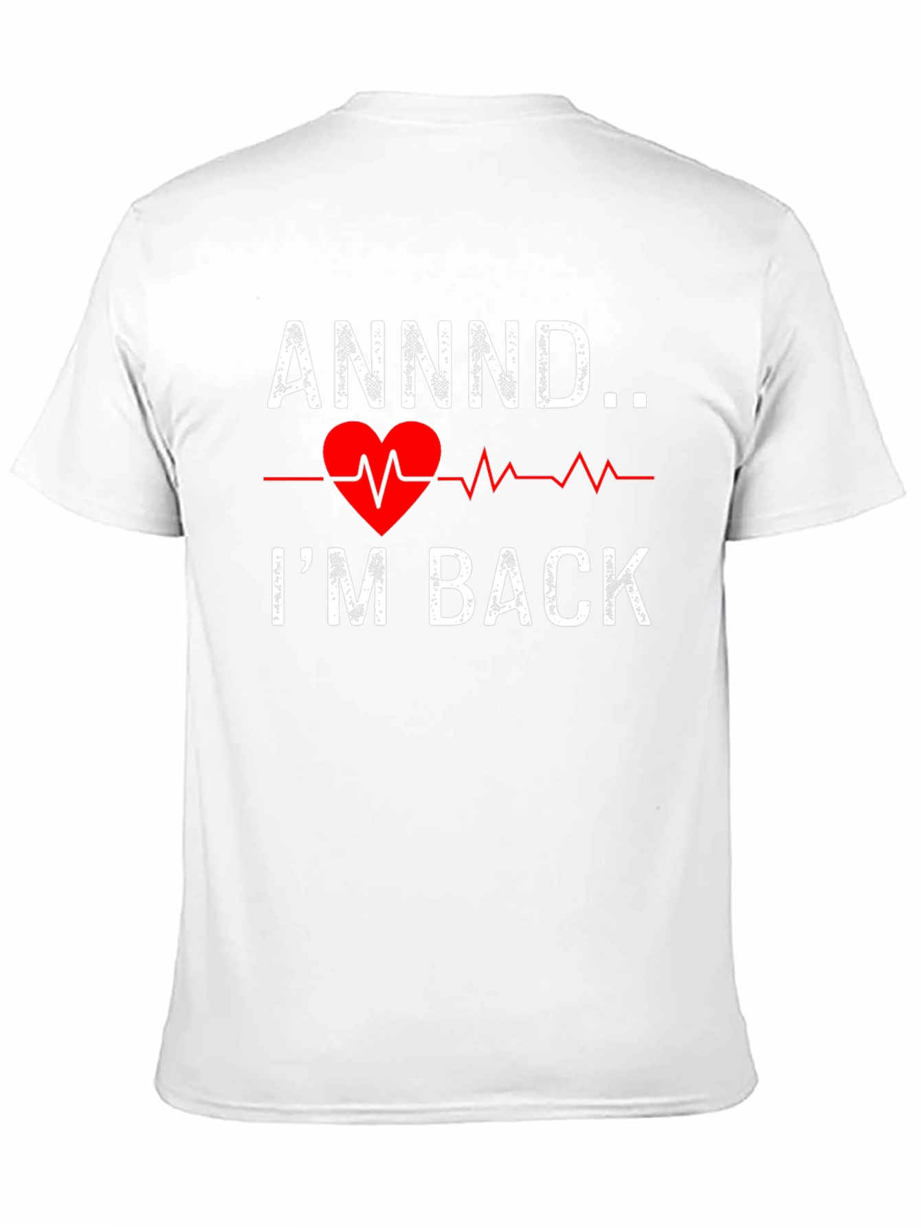 Black I'm Back Heartbeat Graphic Tee view 11