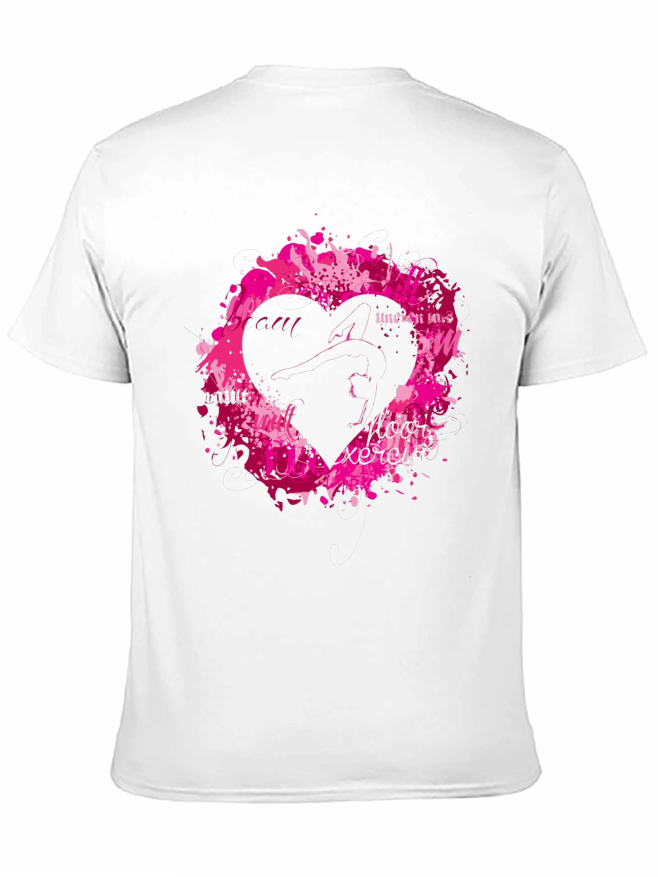 Black Black T-Shirt with Heart Graphic view 11