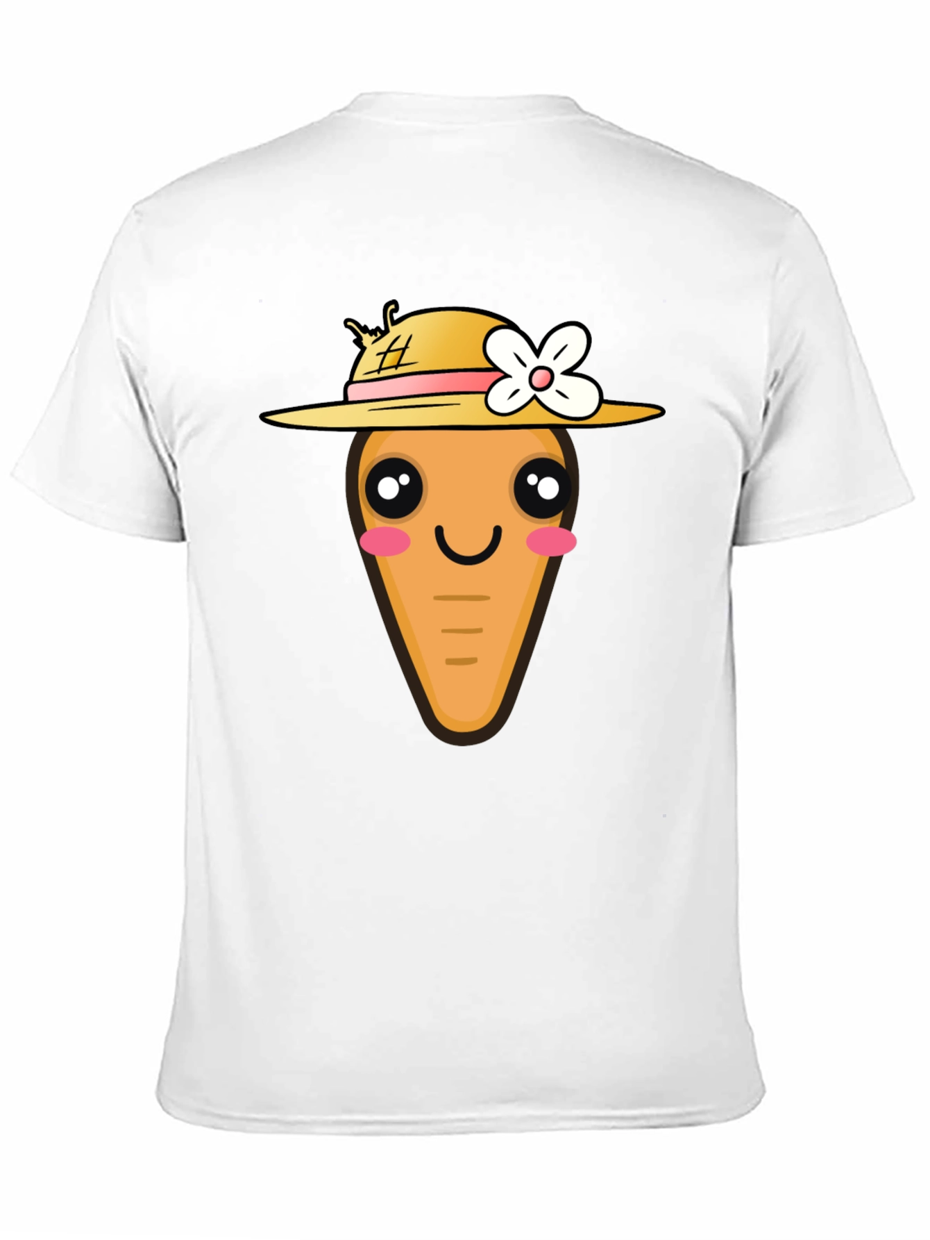 Black Cute Carrot T-Shirt - Funny Cartoon Tee view 11