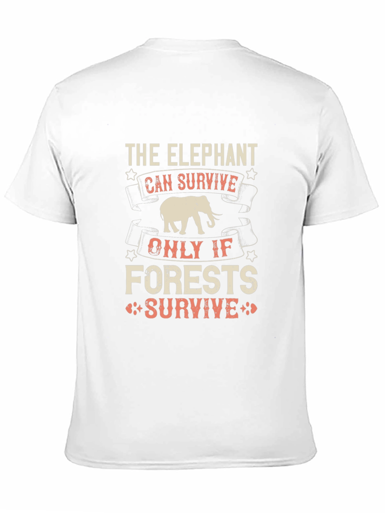 Black Elephant Conservation T-Shirt: Save the Forests view 11