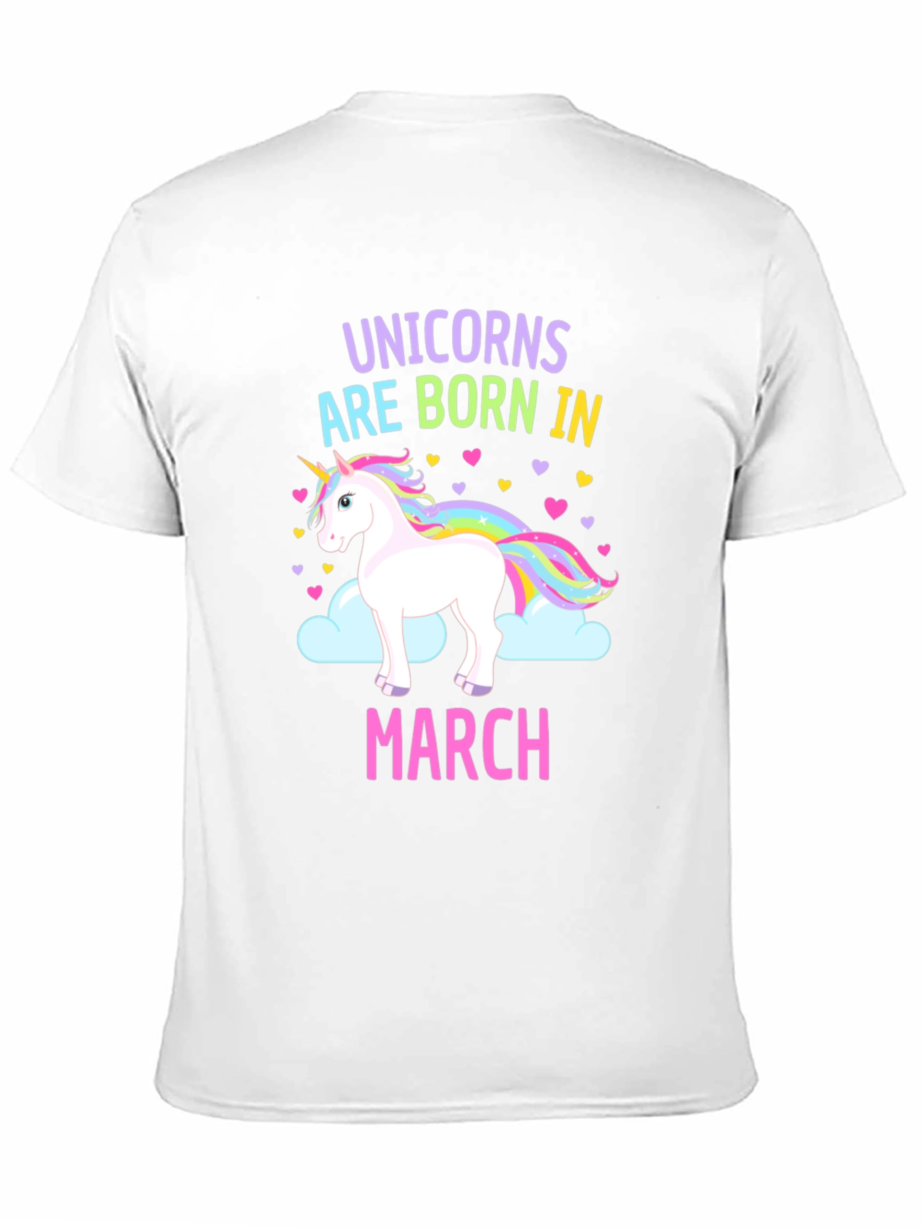 Unicorn Born in March T-Shirt - 11