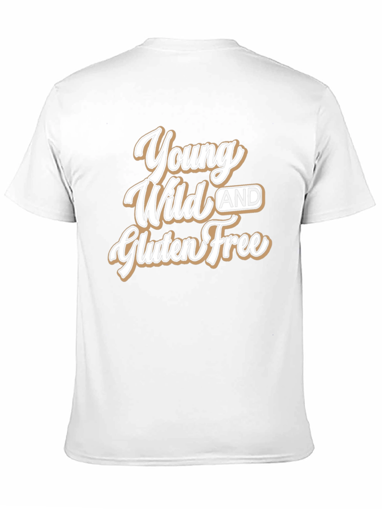 Black Young Wild and Gluten Free Black T-Shirt view 11