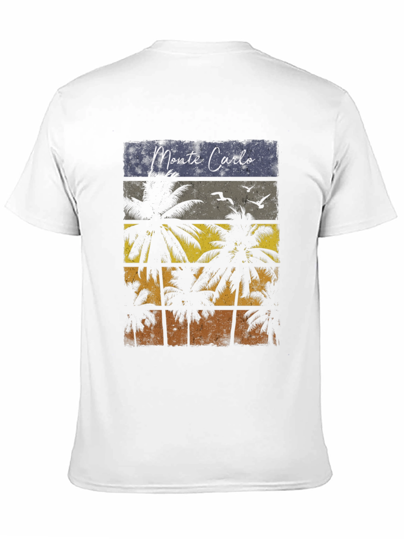 Black Monte Carlo Palms Graphic T-Shirt view 11