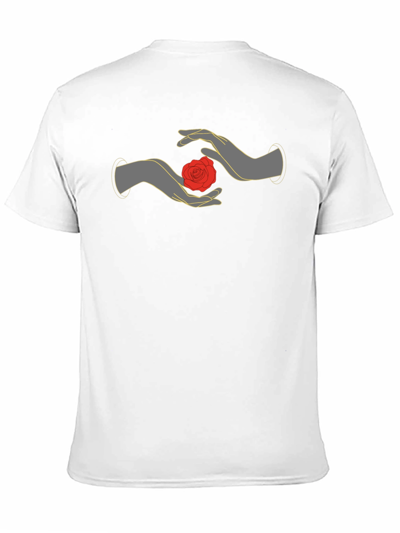 Mystic Rose Hands Graphic Tee - Black - 11