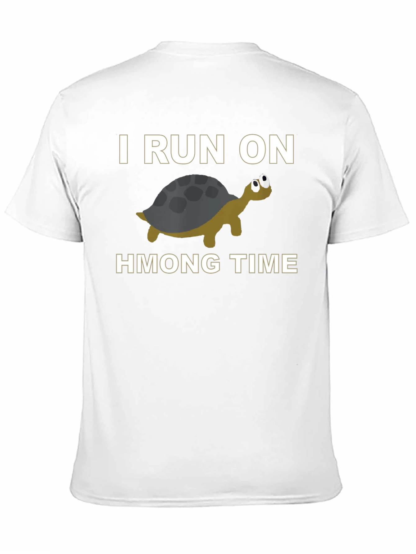 Black I Run On Turtle Hmong Time T-Shirt Funny Hmong Pride view 11