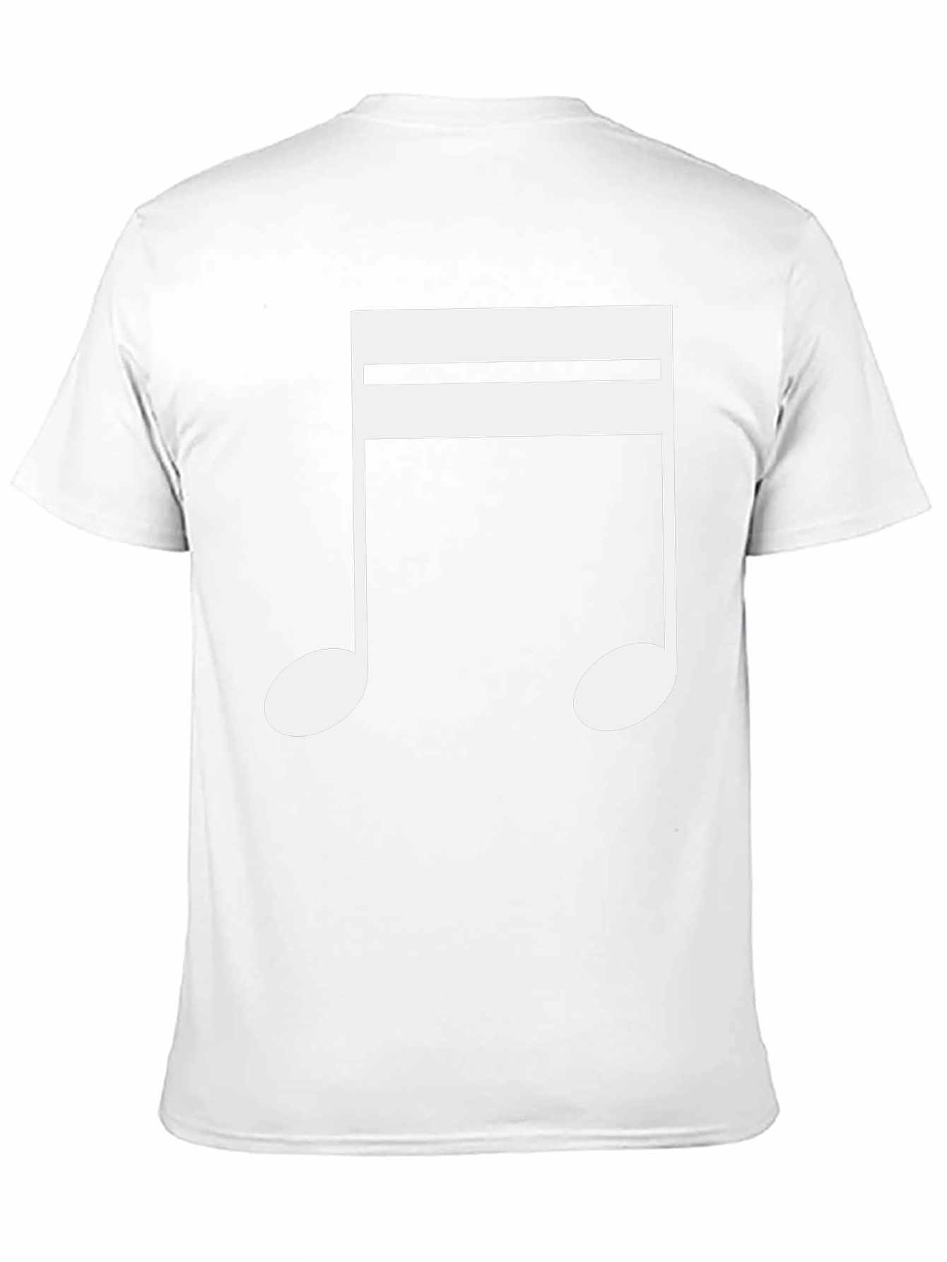 Black Music Note Graphic Tee - Black Cotton T-Shirt view 11