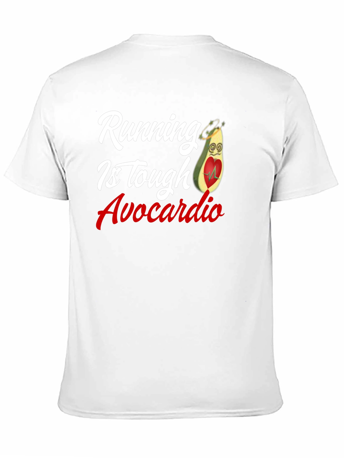 Black Running is Tough Avocardio Black T-Shirt view 11