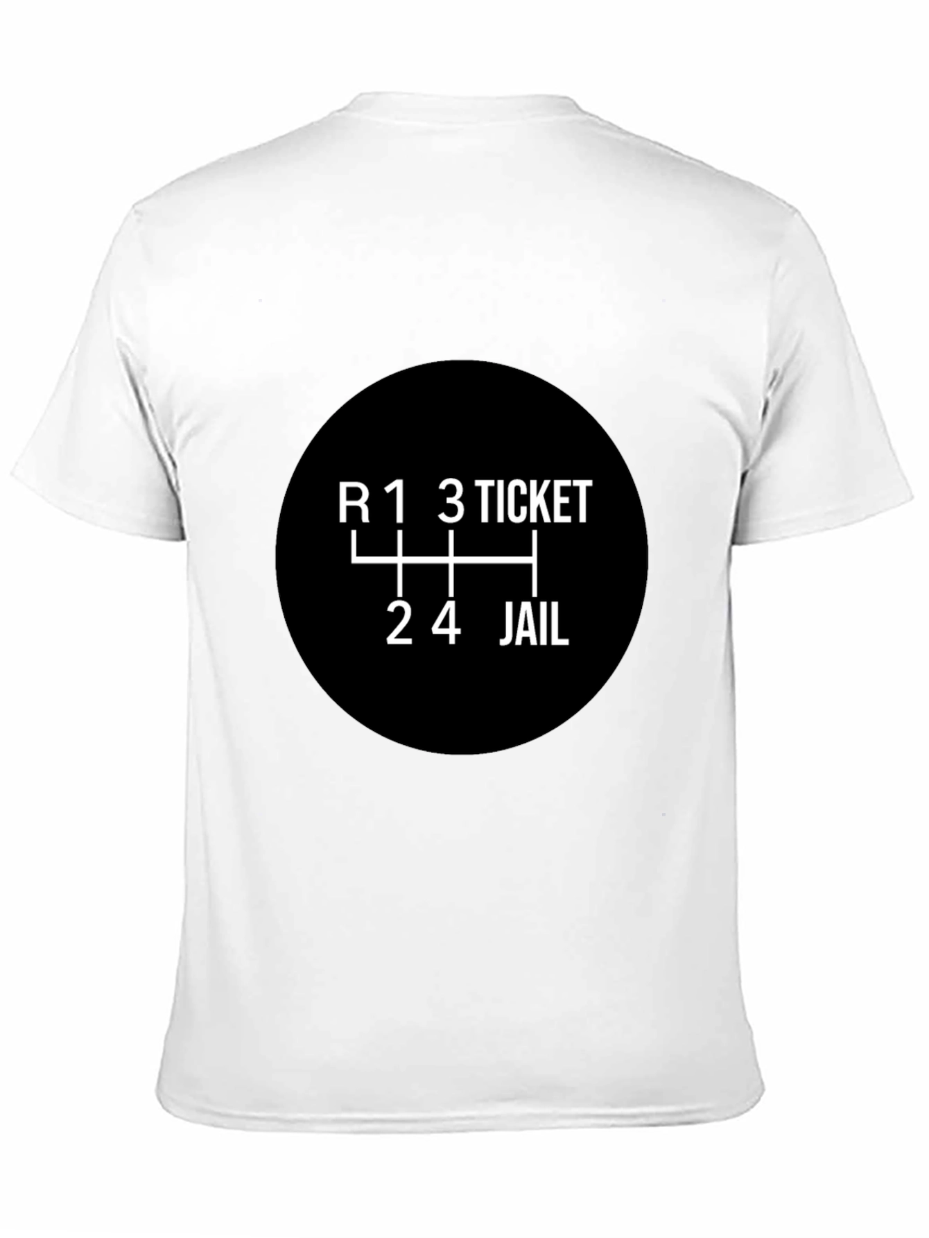 Black Funny Car Enthusiast T-Shirt - Shift to Jail! view 11