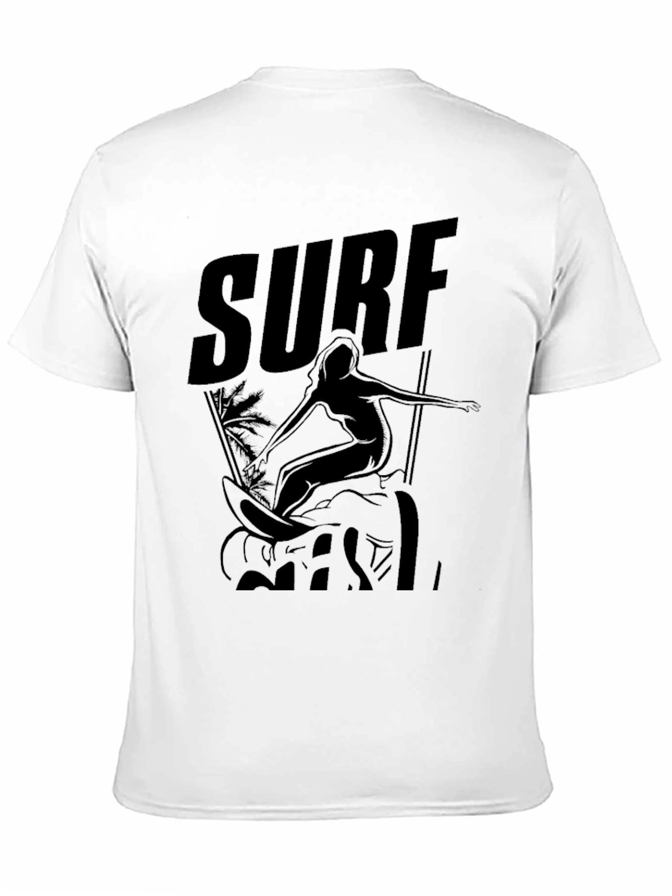 Black Surf Girl Black Graphic Tee view 11