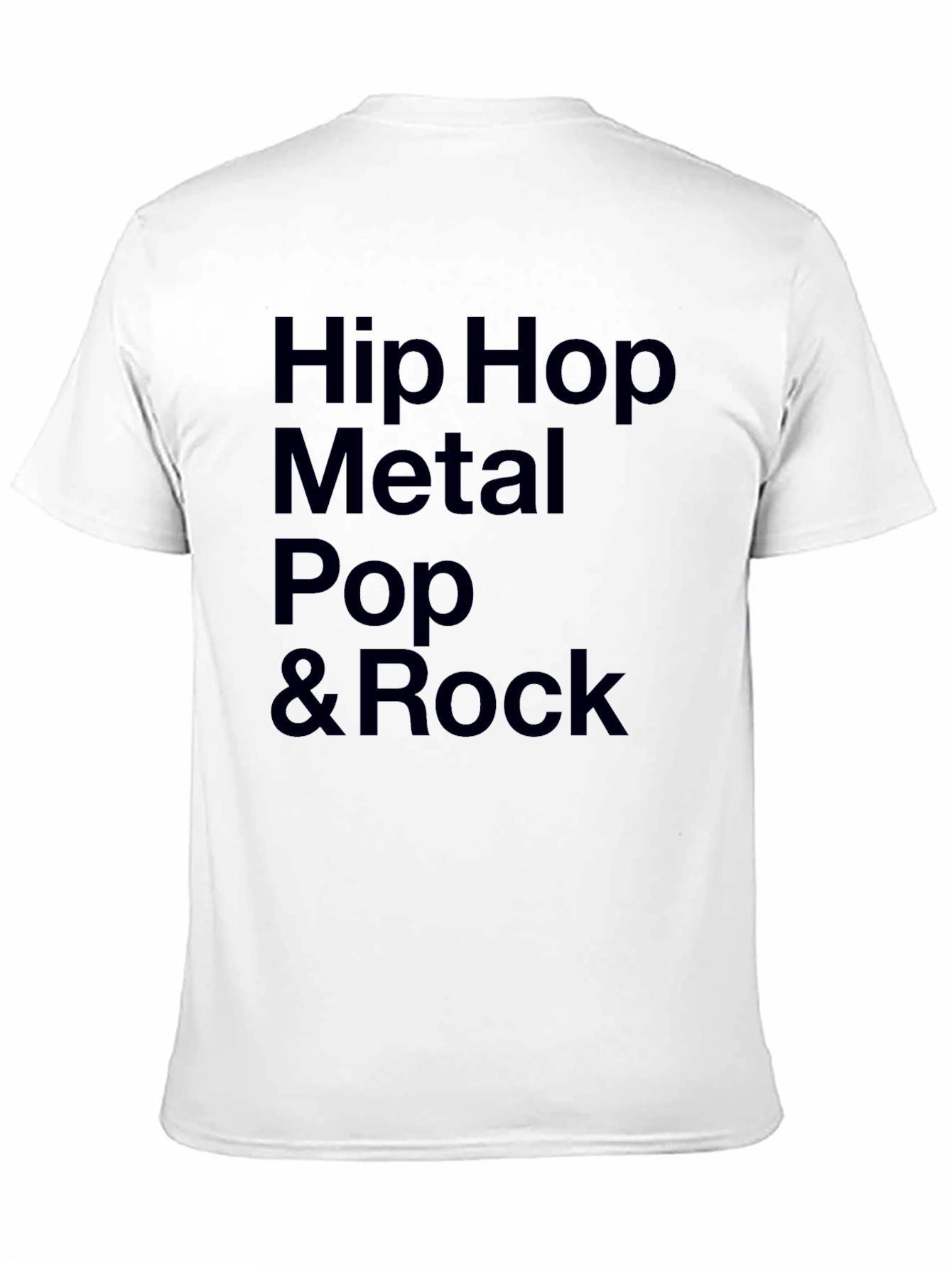 Black Hip Hop Metal Pop & Rock Music T-Shirt view 11