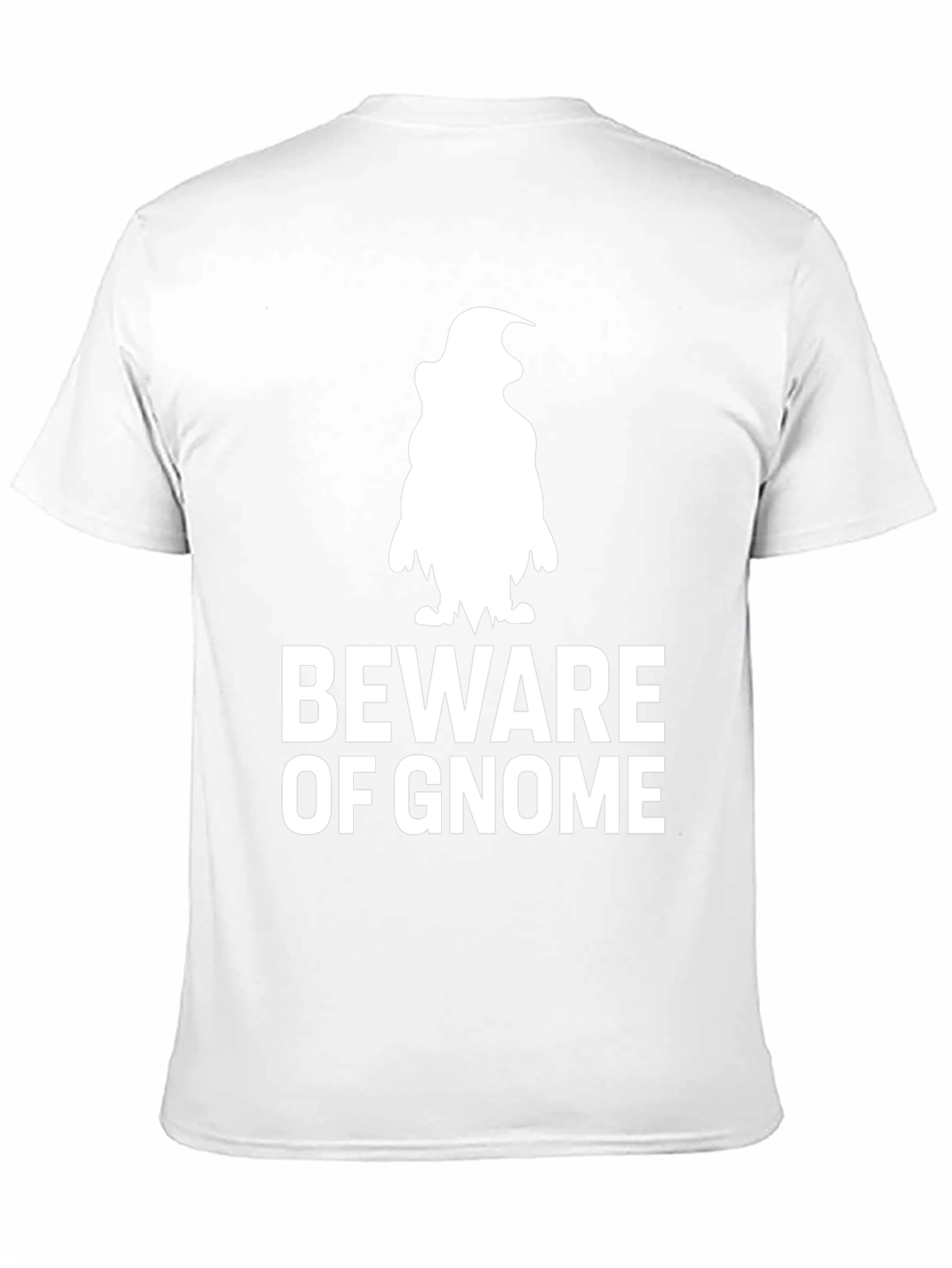 Black Beware of Gnome Graphic T-Shirt - Black view 11