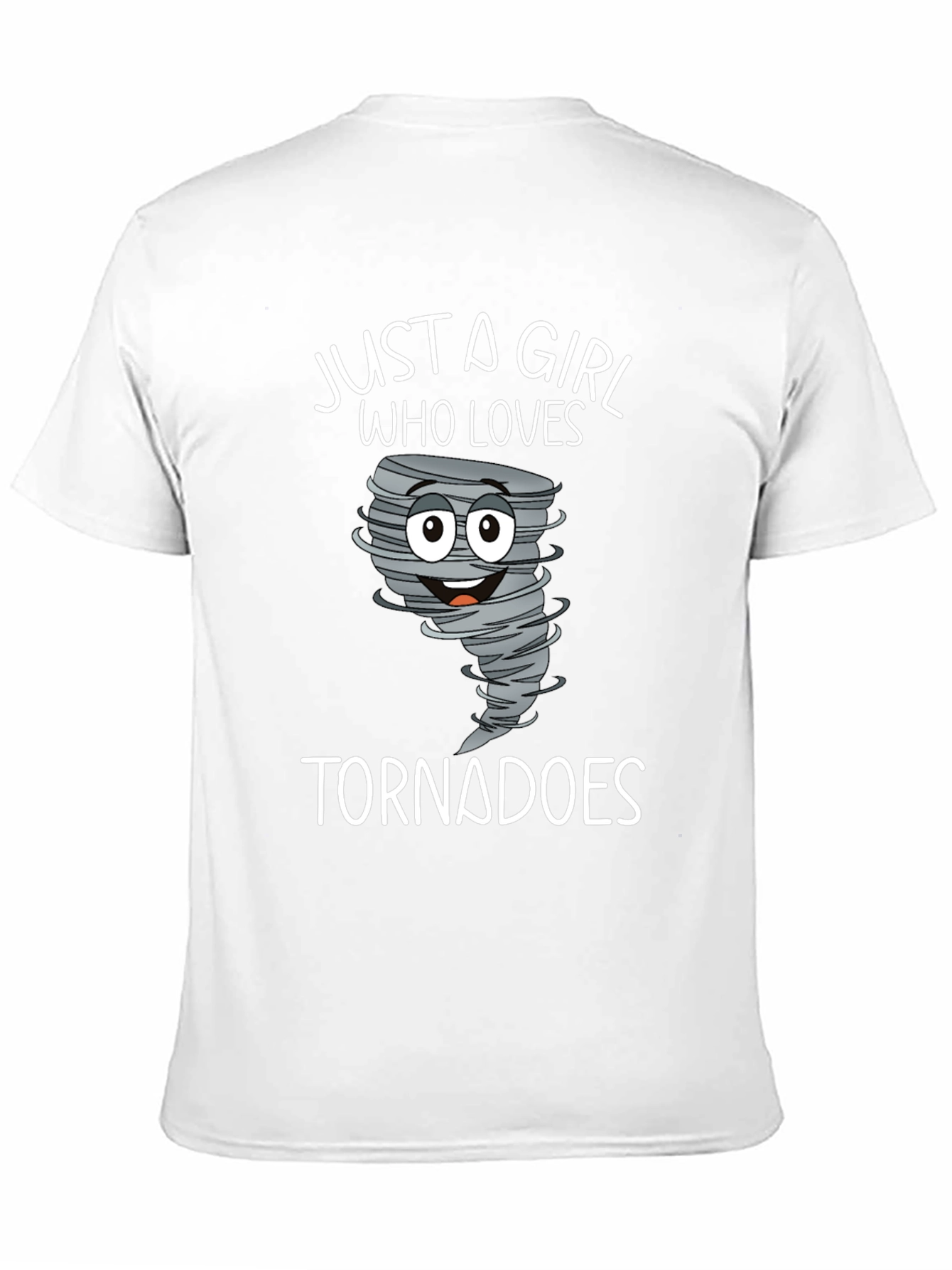 Black Just a Girl Who Loves Tornadoes T-Shirt view 11
