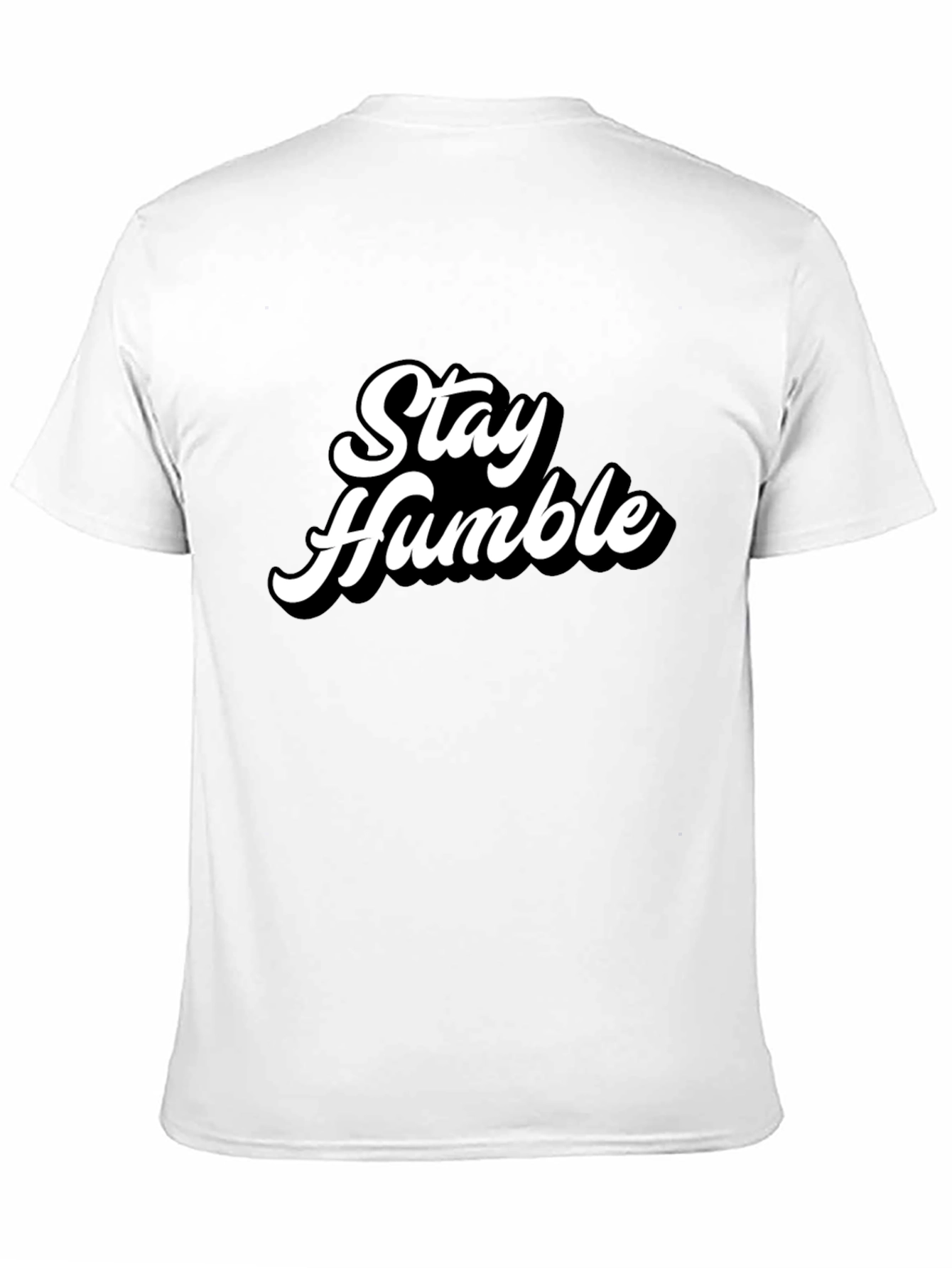 Black Stay Humble Graphic Tee - Men's Black T-Shirt view 11
