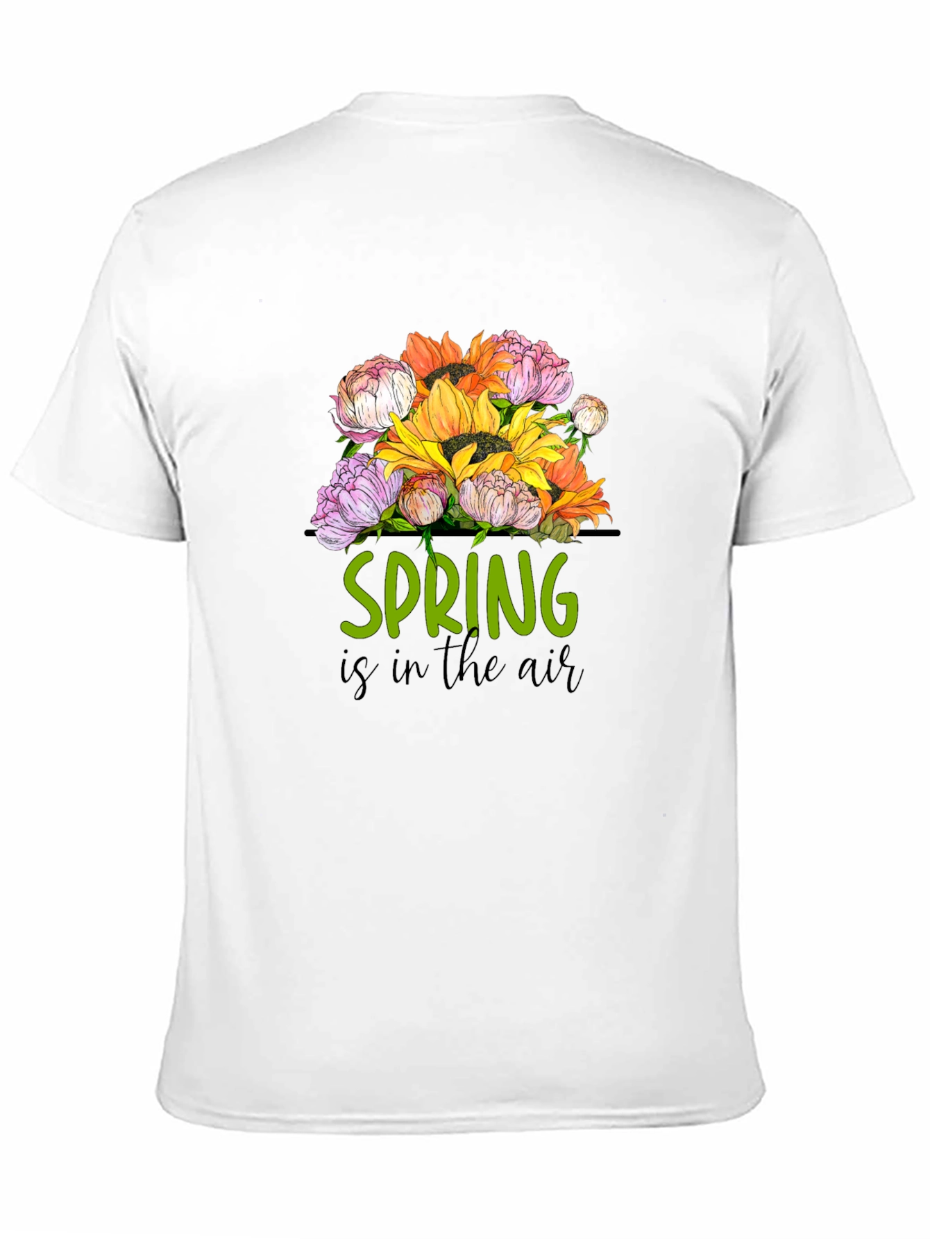 Black Spring is in the Air Graphic T-Shirt view 11