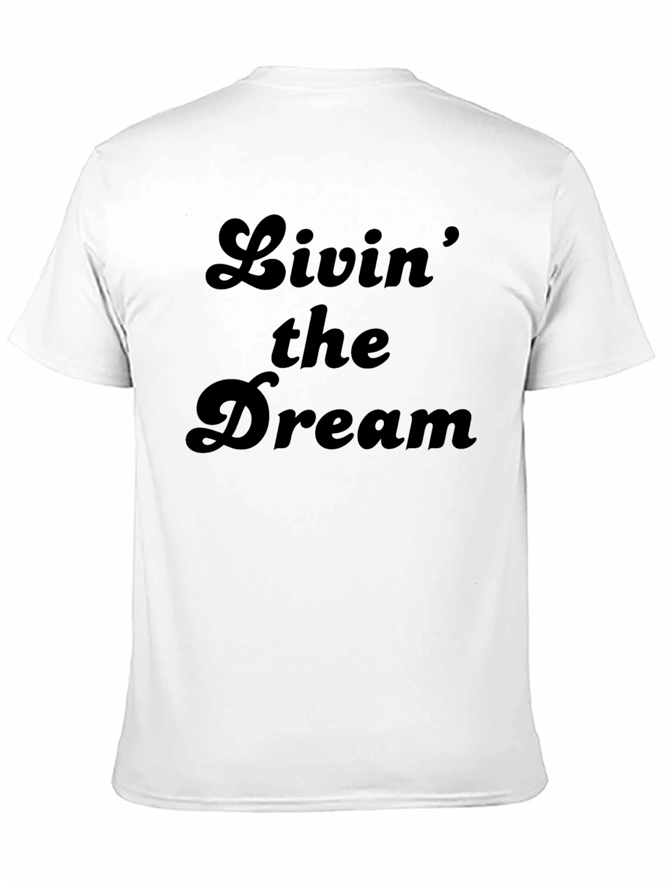 Black Livin' the Dream Black Graphic Tee view 11