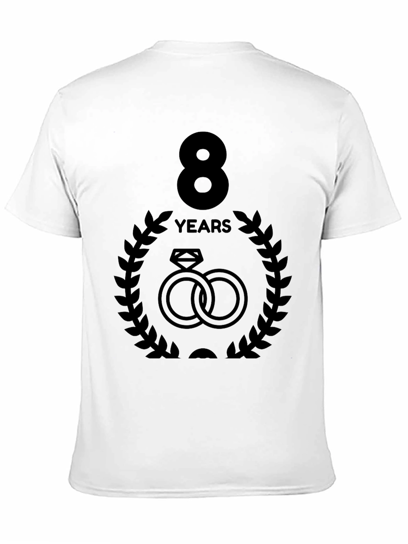 Black 8 Year Anniversary Black T-Shirt view 11