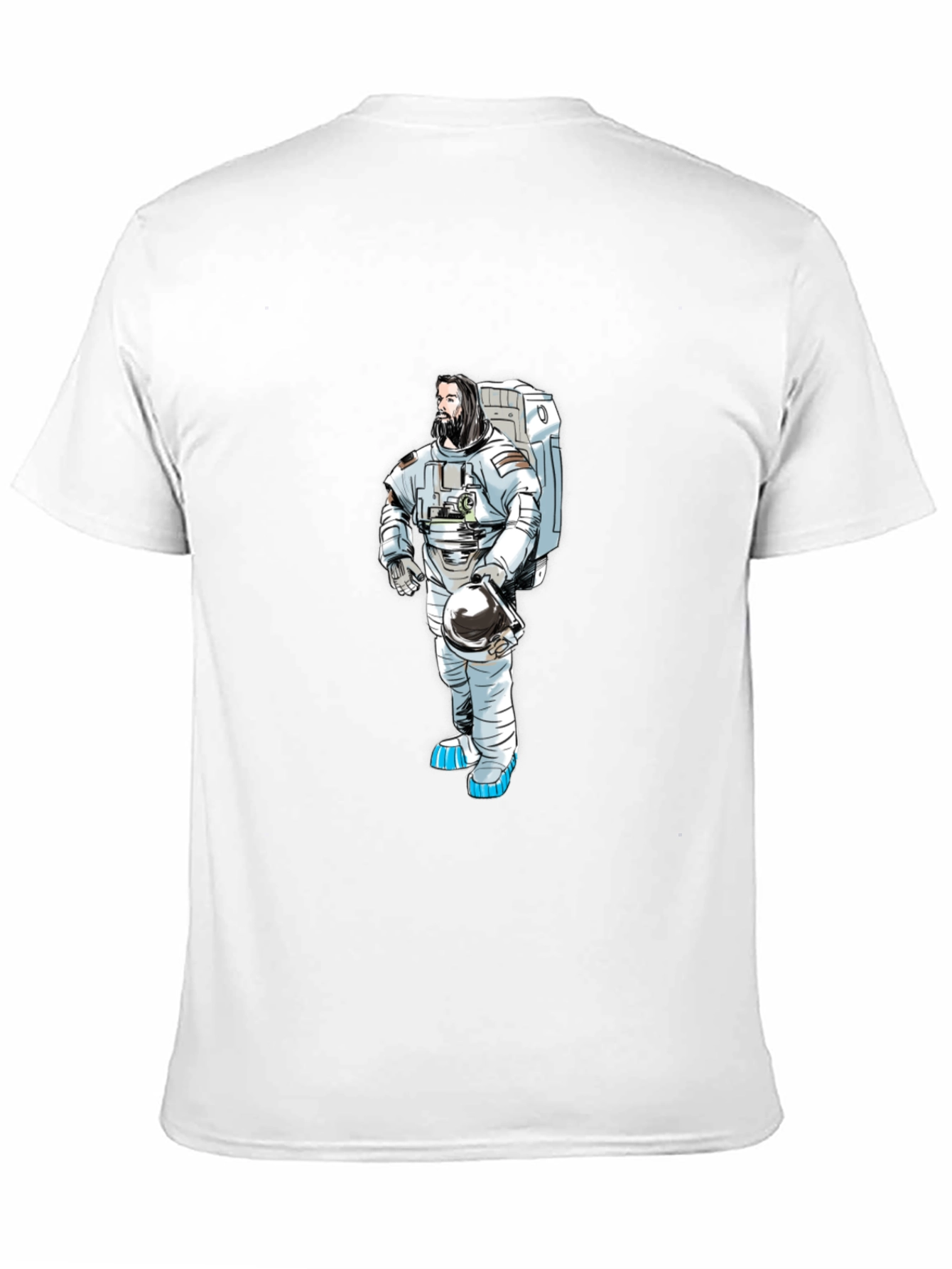 Black Astronaut Graphic Black T-Shirt view 11