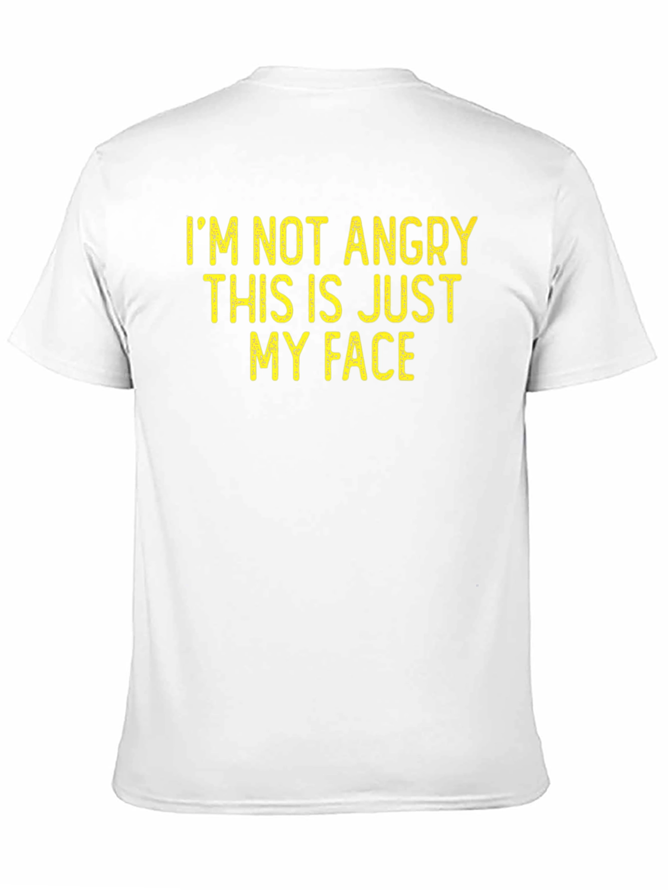 Black Funny Slogan Tee - I'm Not Angry, This is Just My Face! view 11