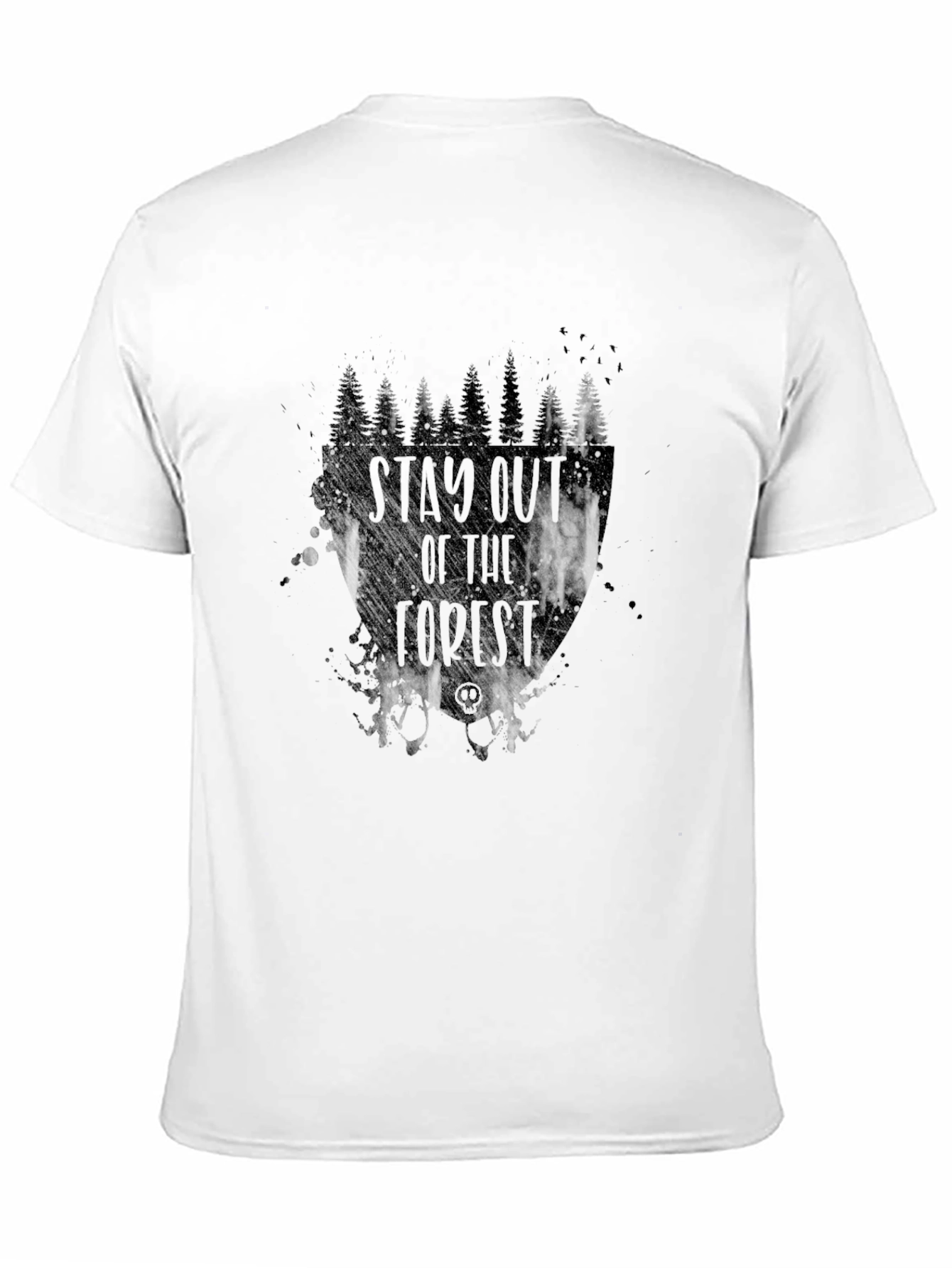 Black Stay Out Of The Forest Graphic Tee view 11