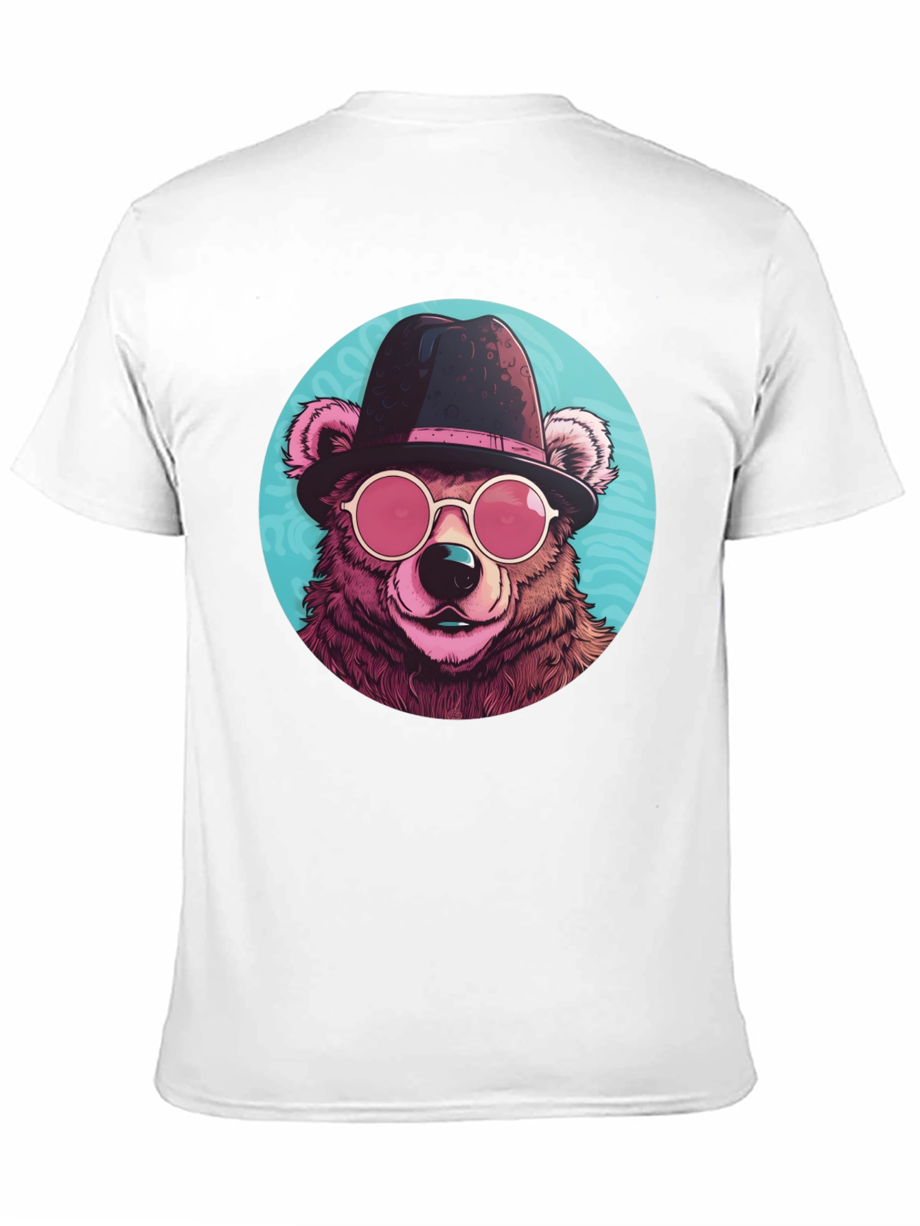 Black Cool Bear Graphic Tee - Stylish Animal Print T-Shirt view 11