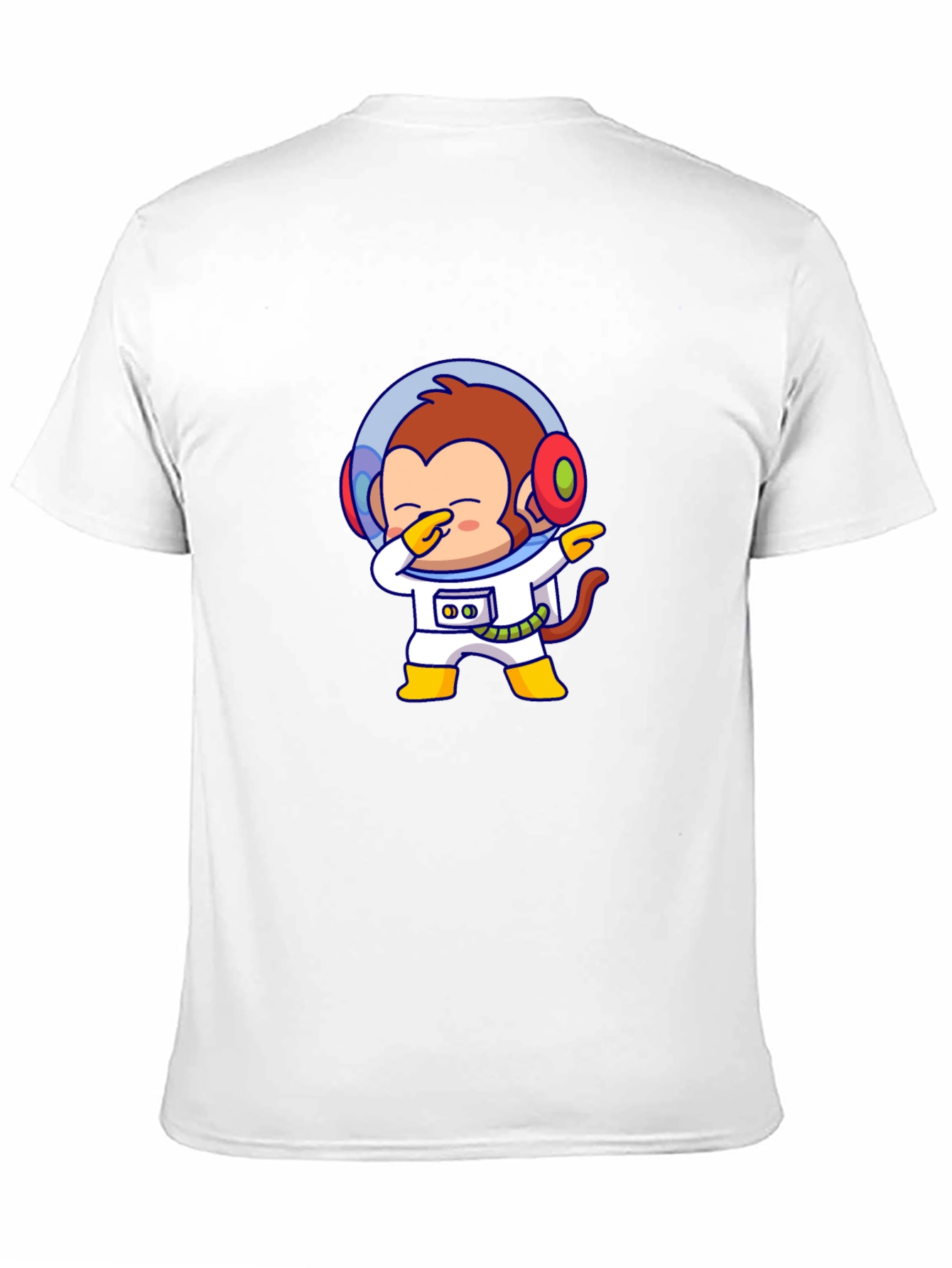 Black Monkey Astronaut T-Shirt - Dabbin' in Space! view 11