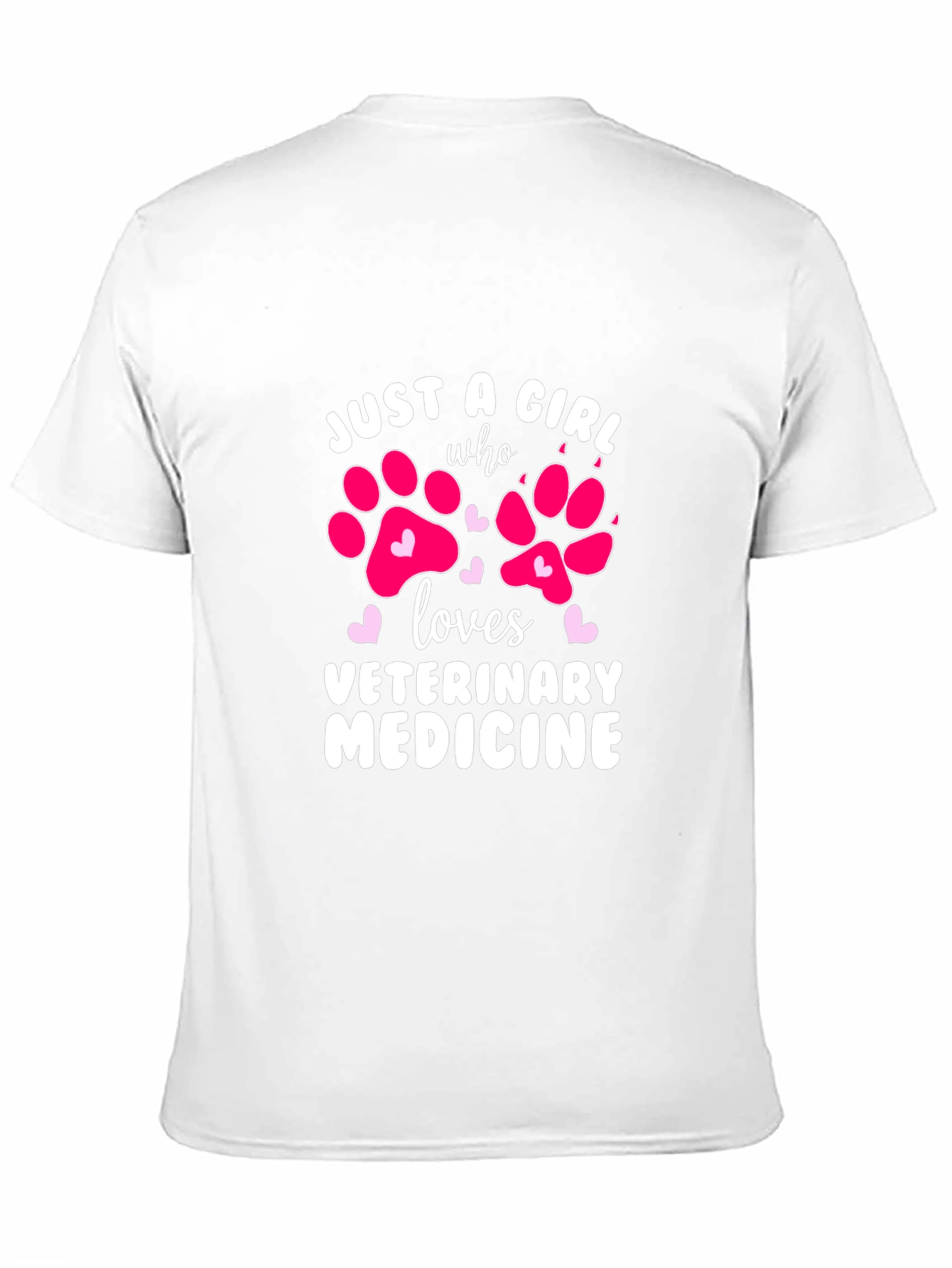 Black Just A Girl Who Loves Veterinary Medicine T-Shirt view 11
