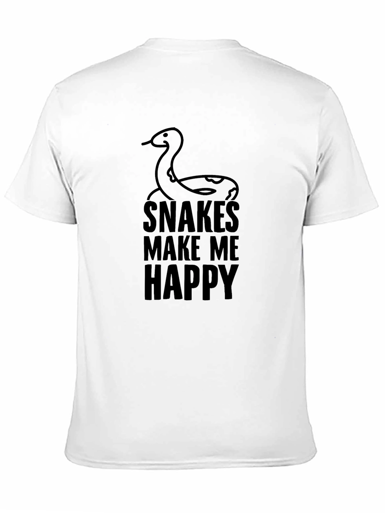 Black Snakes Make Me Happy Graphic T-Shirt view 11