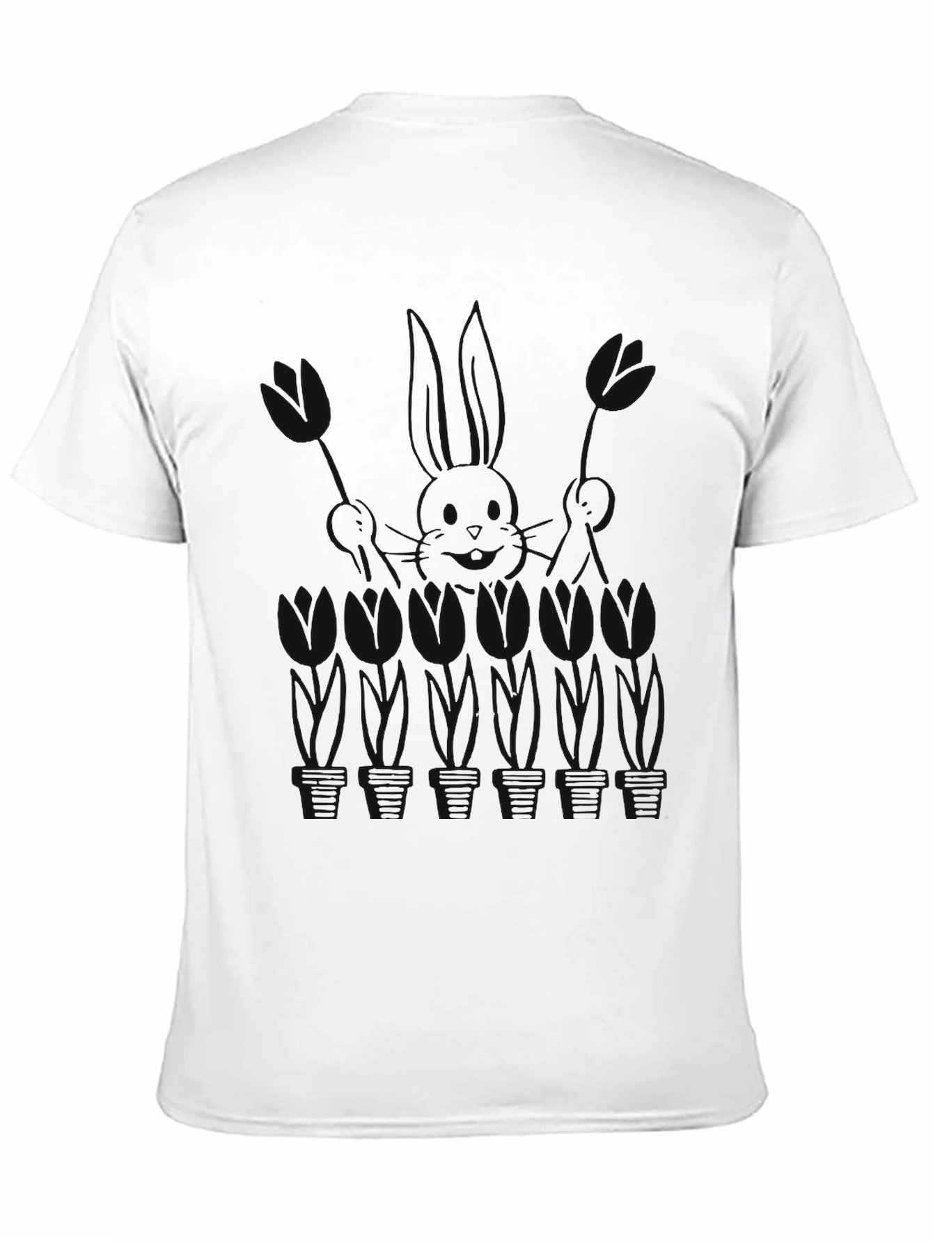 Black Black T-Shirt with Graphic Print view 11