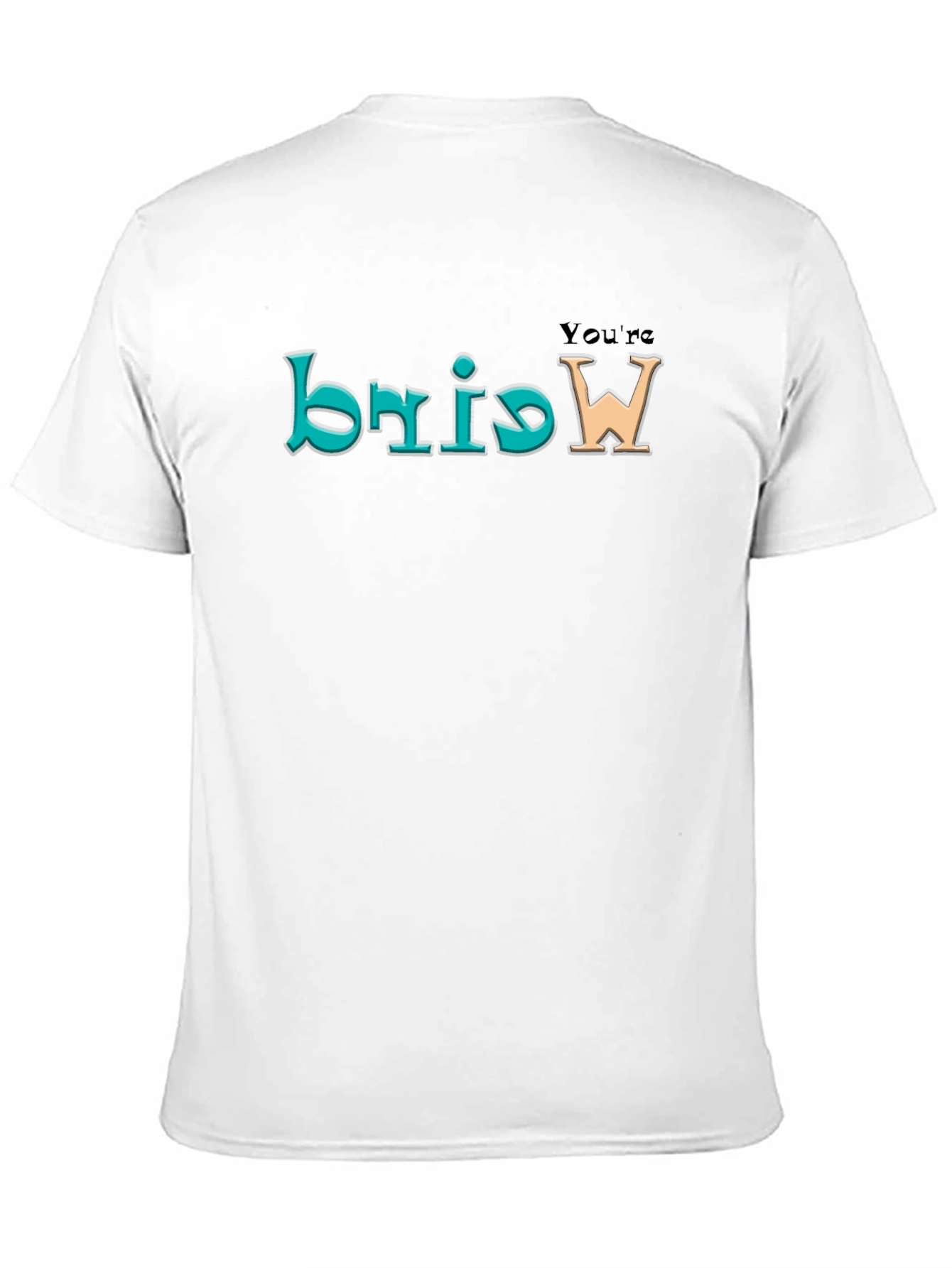 Black You're Weird Men's Black Tee view 11