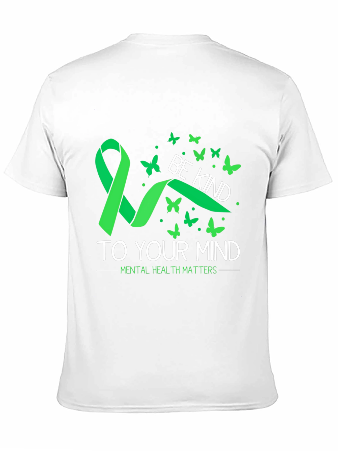 Black Be Kind to Your Mind Mental Health Matters T-Shirt view 11