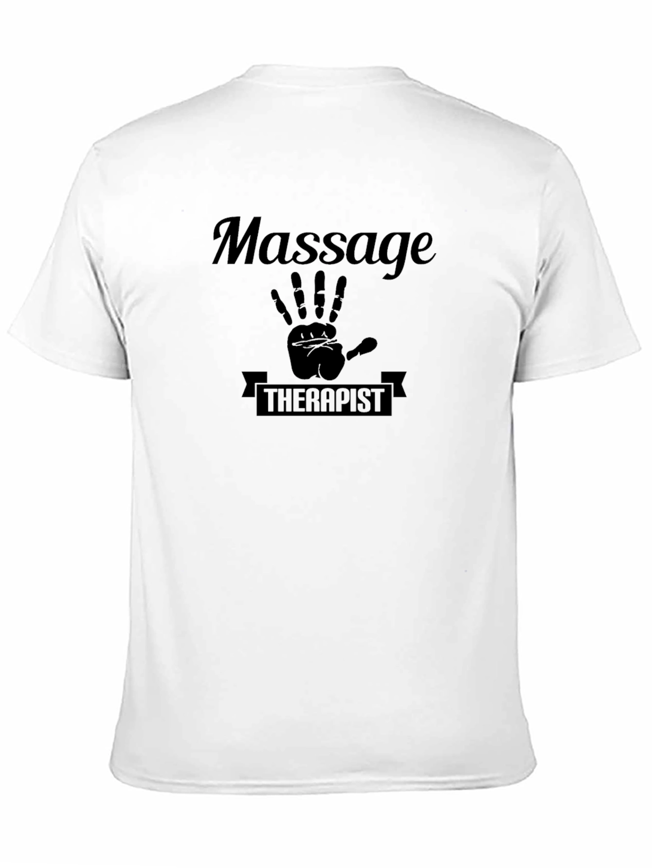 Black Massage Therapist Graphic T-Shirt - Unisex view 11