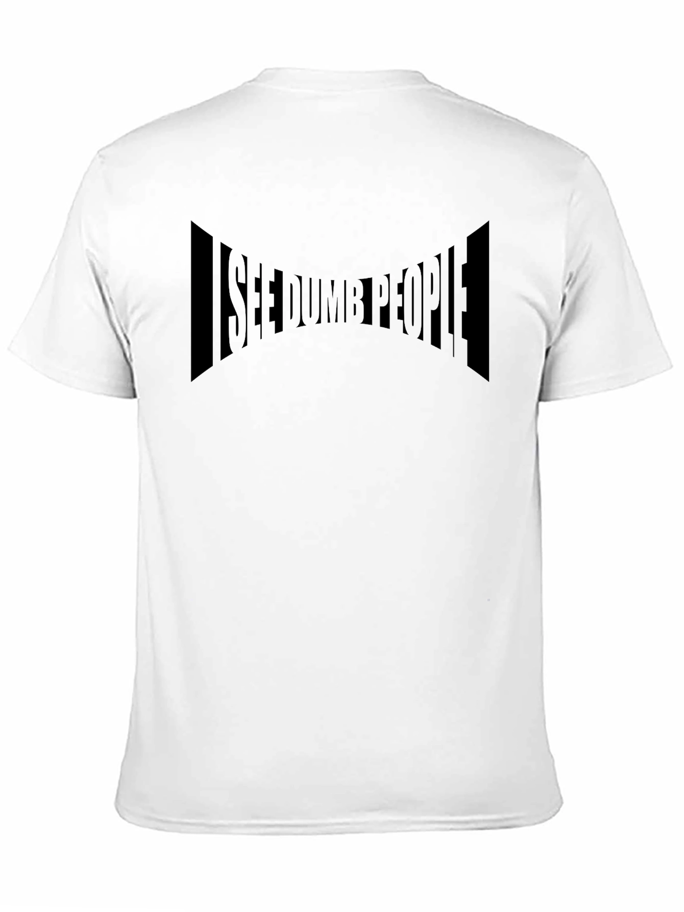 Black I See Dumb People Graphic T-Shirt - Black view 11