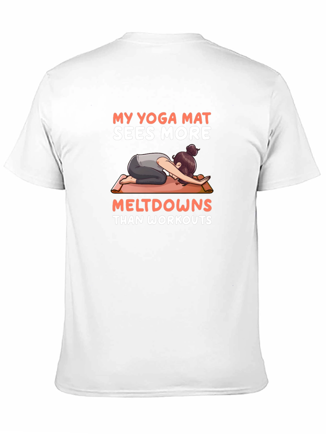 Black Yoga Mat Meltdown T-Shirt view 11