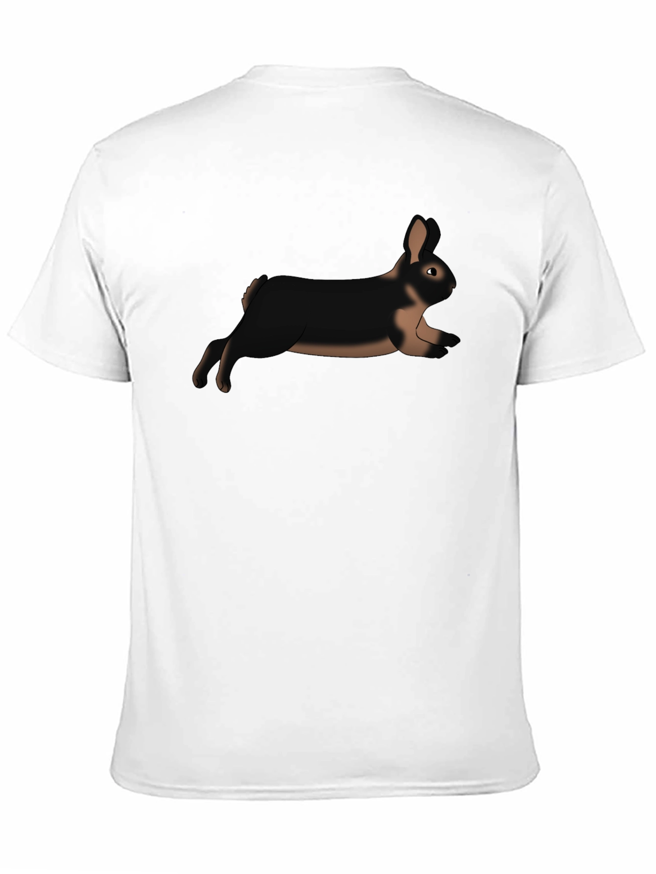 Black Rabbit Graphic Tee - Black Cotton T-Shirt view 11