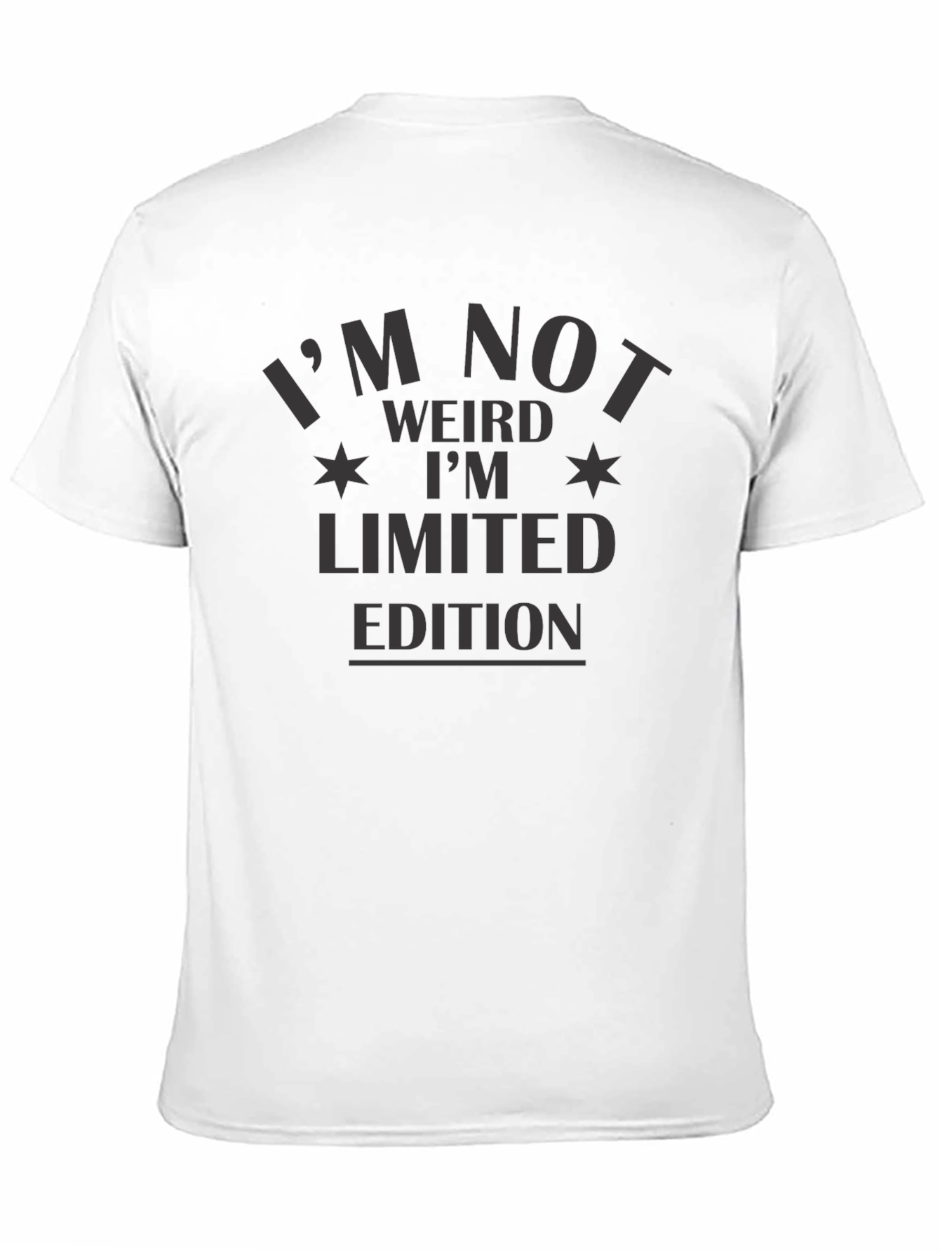 Black I'm Not Weird Limited Edition Black T-Shirt view 11