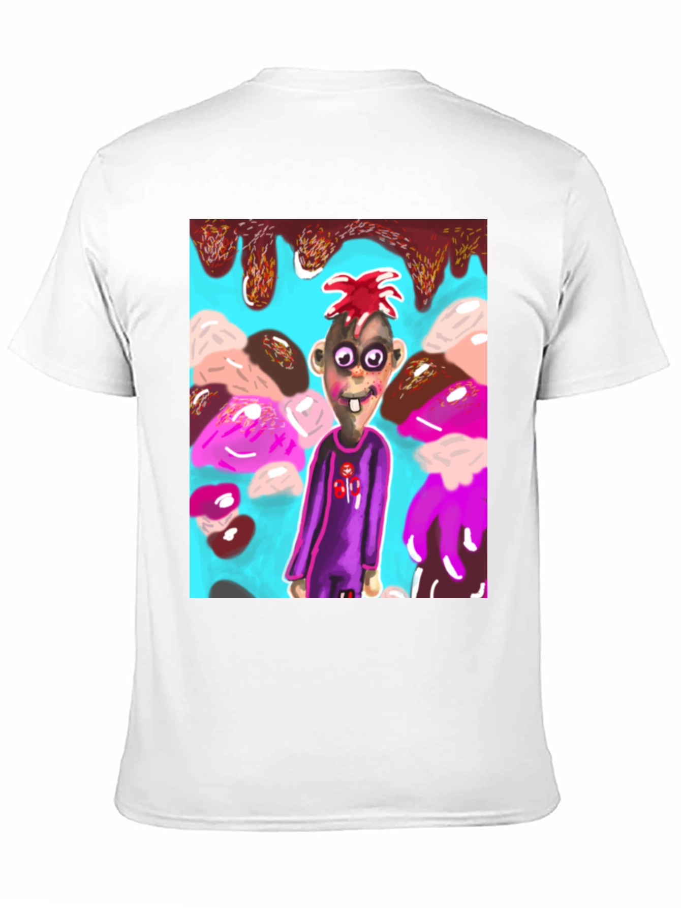 Black Cartoon Character Graphic Tee view 11